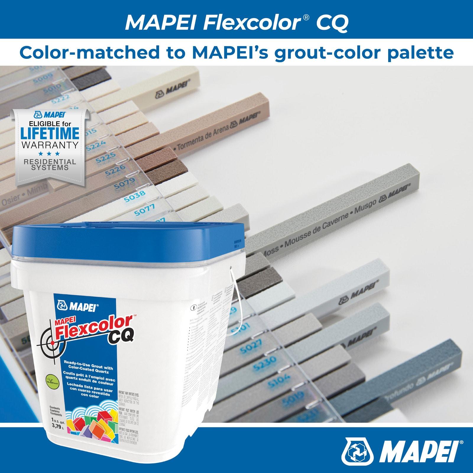 MAPEI Flexcolor CQ Black #5010 Sanded Acrylic Premix Grout (1-Gallon)