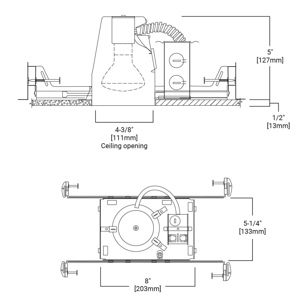 Cooper Lighting 3037348 4 in. Housing Recessed Light Fixture