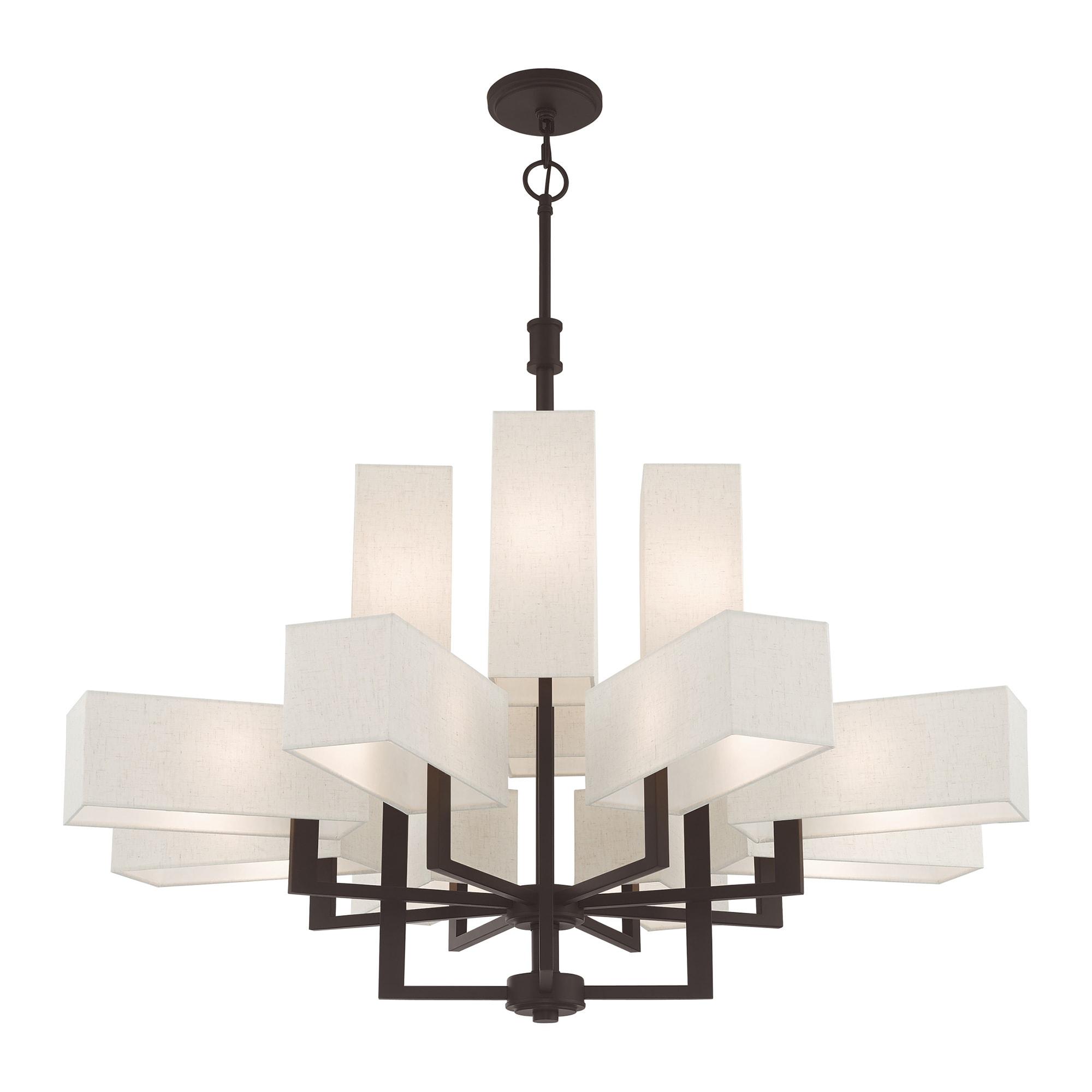 Livex Lighting Rubix 12 - Light Chandelier in  Bronze