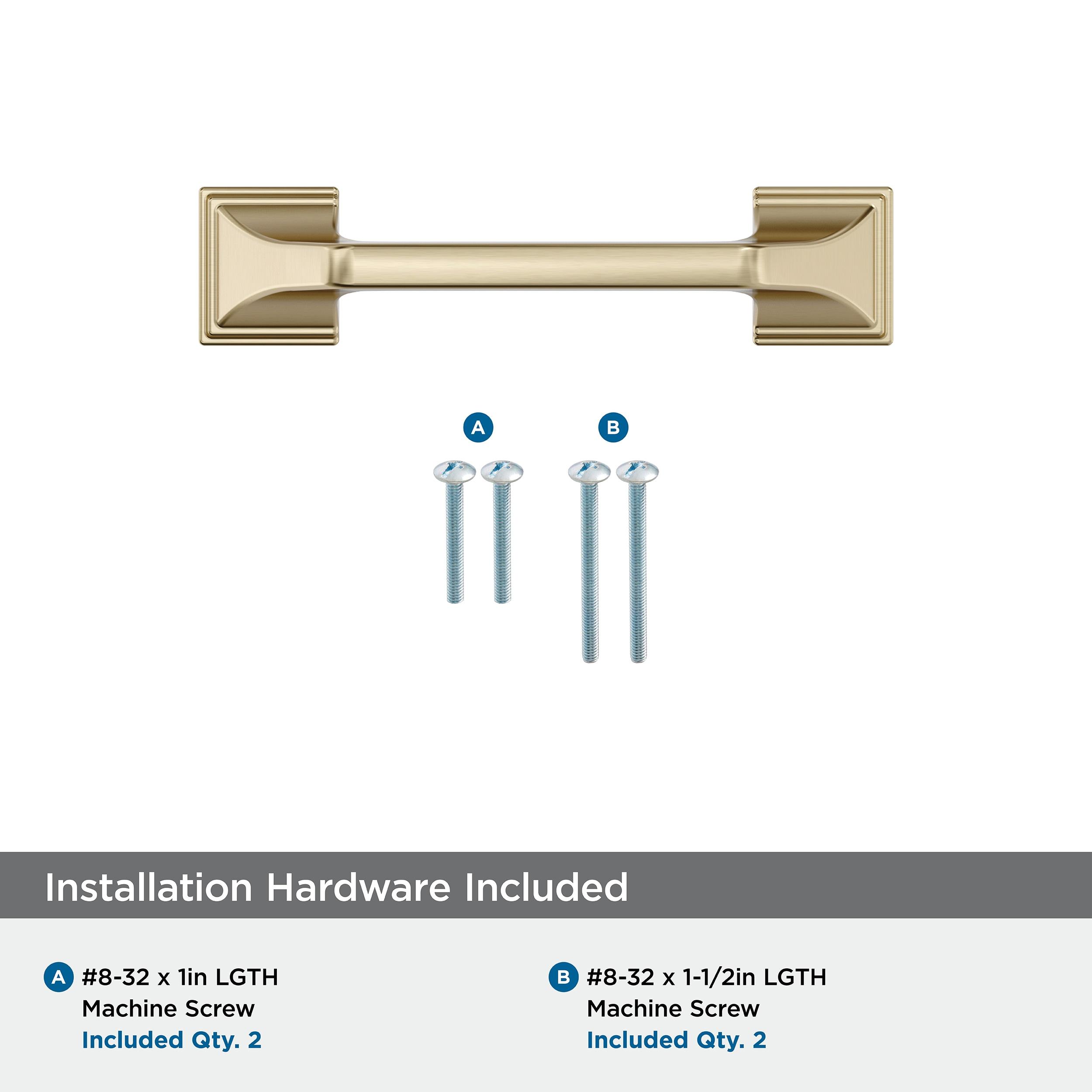 Amerock Exceed 3 inch (76mm) Center-to-Center Golden Champagne Cabinet Pull