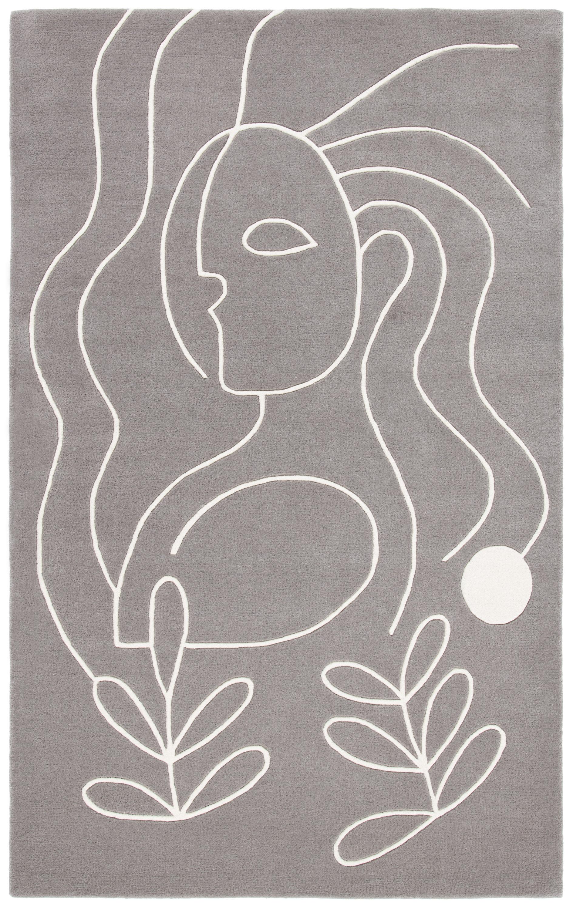 Fifth Avenue FTV111 Hand Tufted Area Rug - Gray/Ivory - 4'x6' - Safavieh.