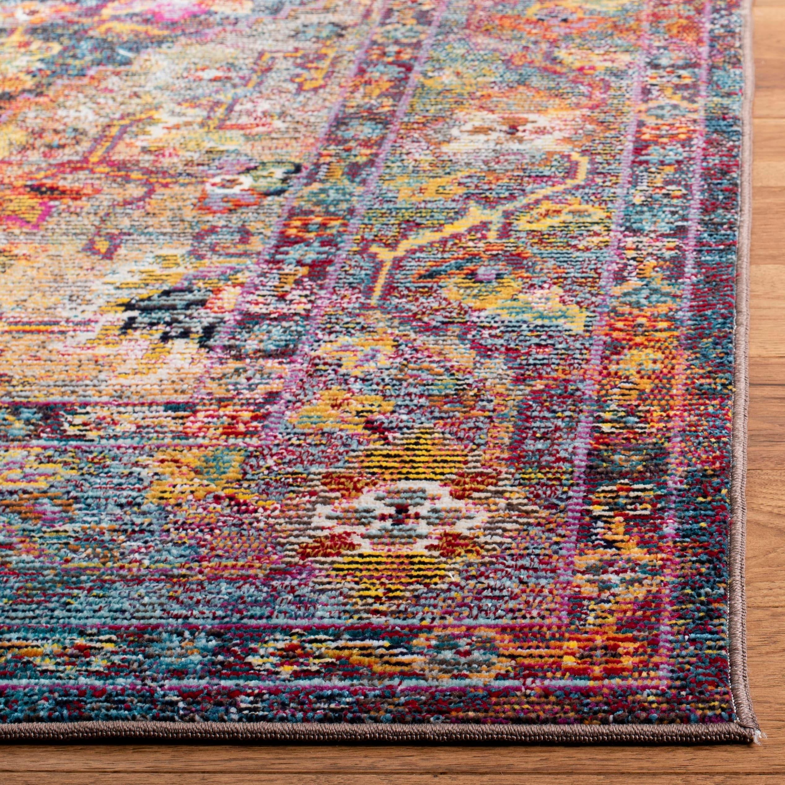 Crystal CRS507 Power Loomed Area Rug - Navy/Light Blue - 5'x8' - Safavieh.