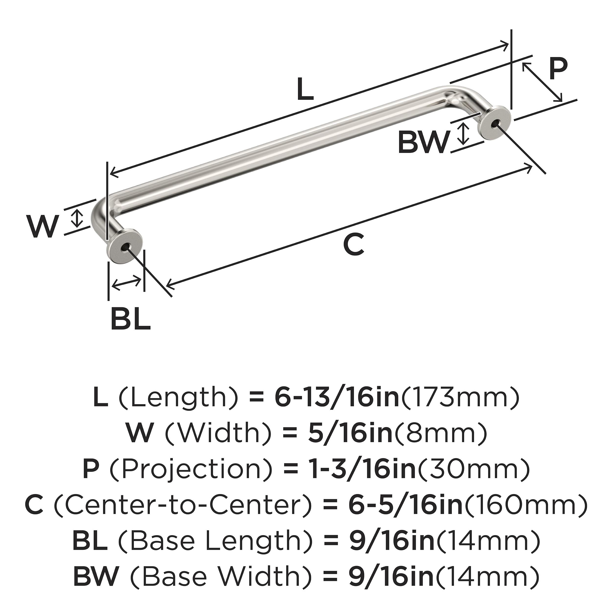 Factor 6-5/16 inch (160mm) Center-to-Center