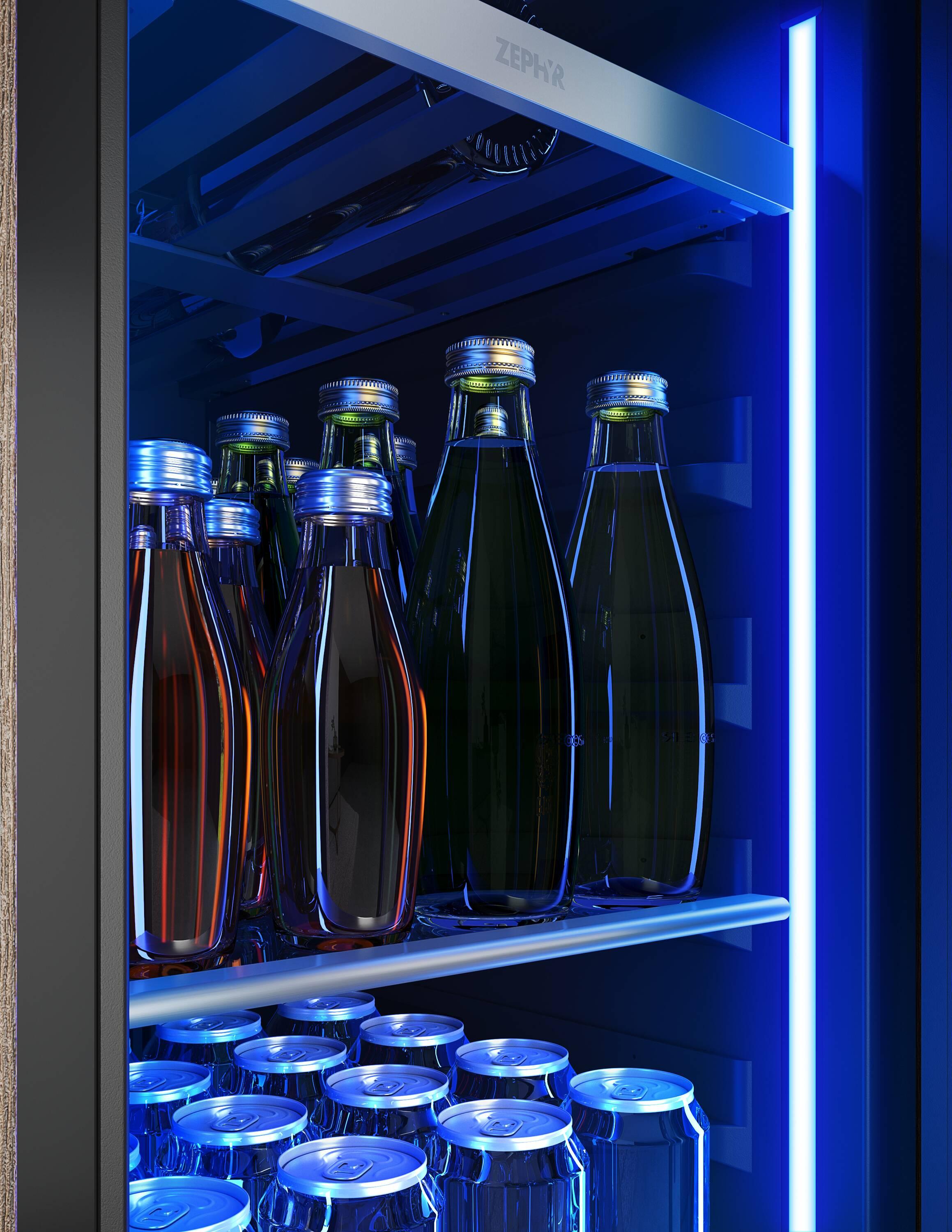 Zephyr Zephyr Presrv 15" 4-Bottle and 64-Can Single Zone Beverage Cooler