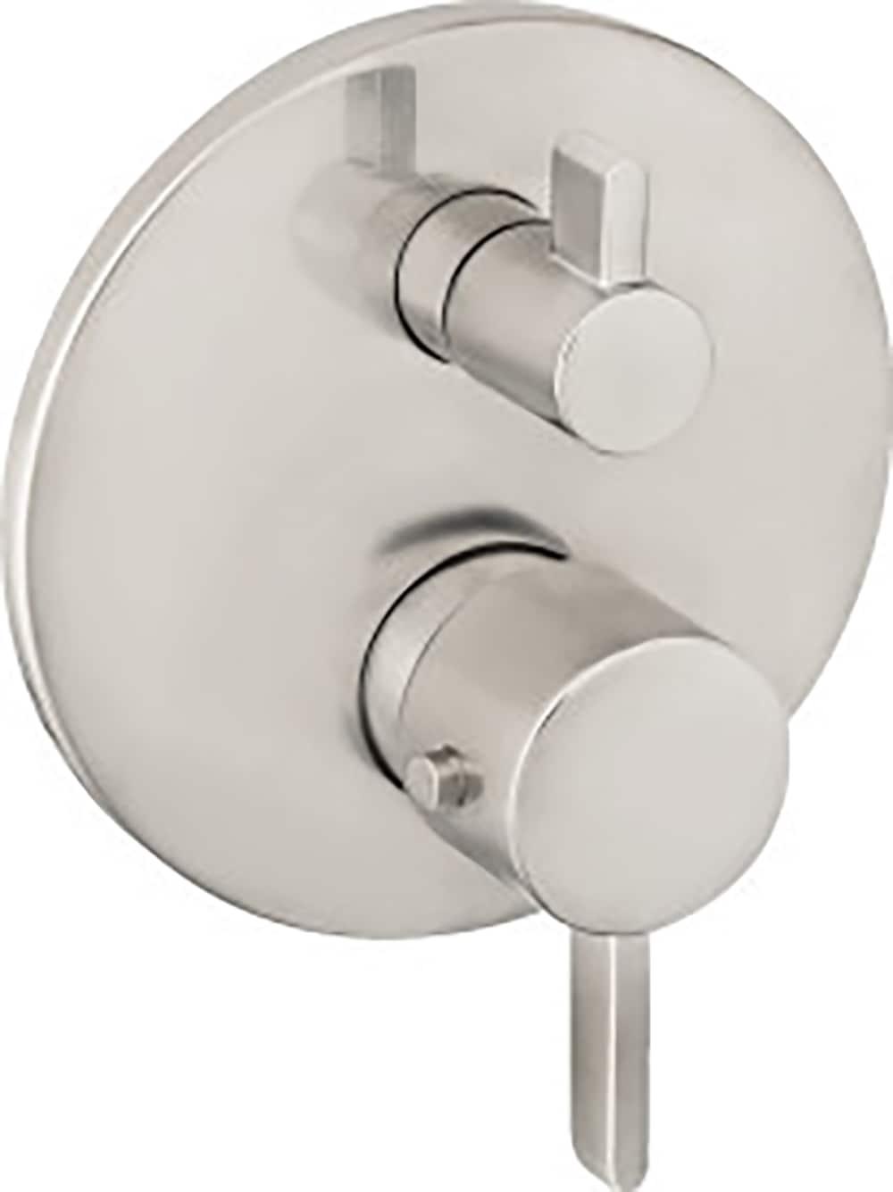 Ecostat S Thermostatic Volume Control and Diverter Faucet Trim with Lever Handle