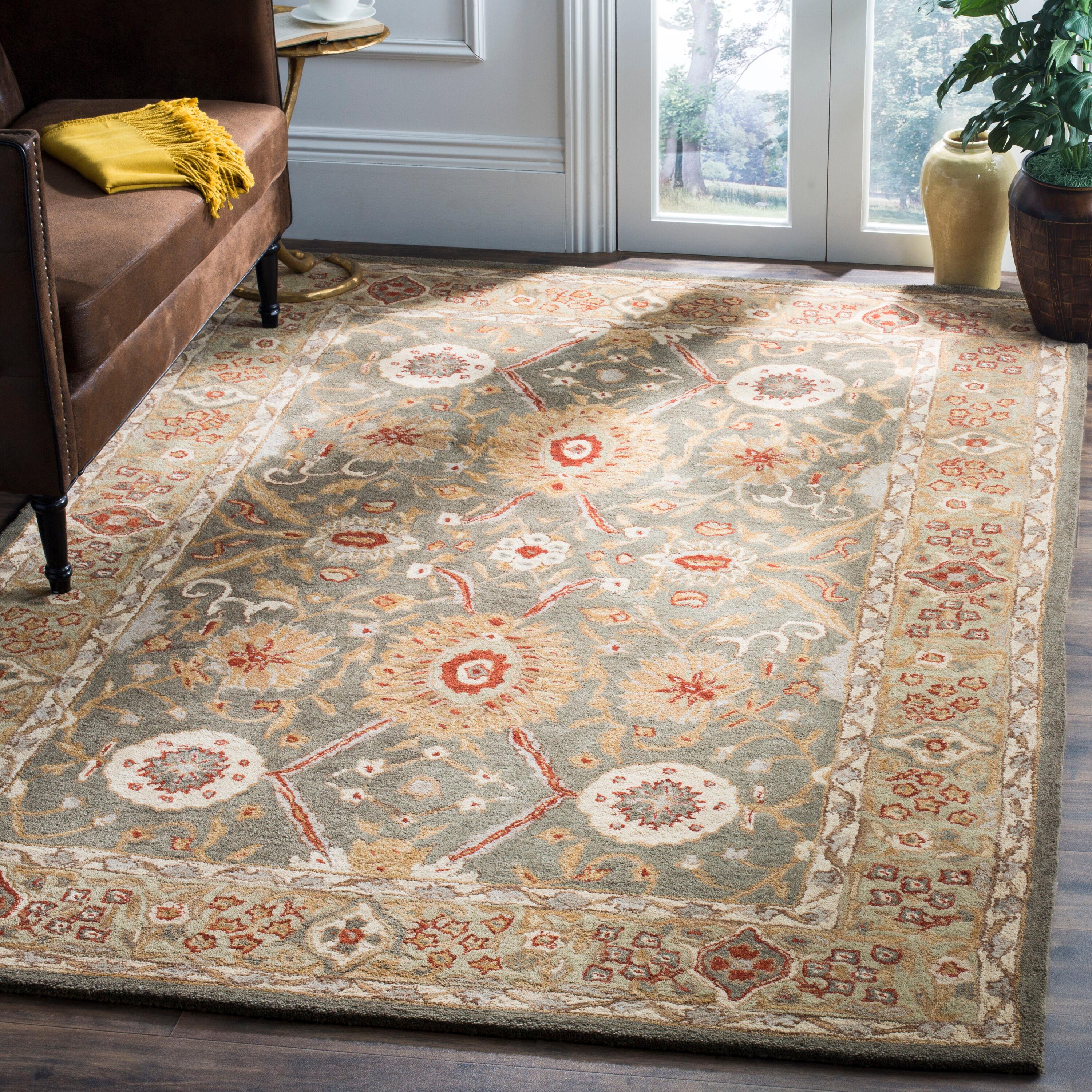 Anatolia AN516 Hand Tufted Indoor Area Rug - Brown/Ivory - 8'x10' - Safavieh