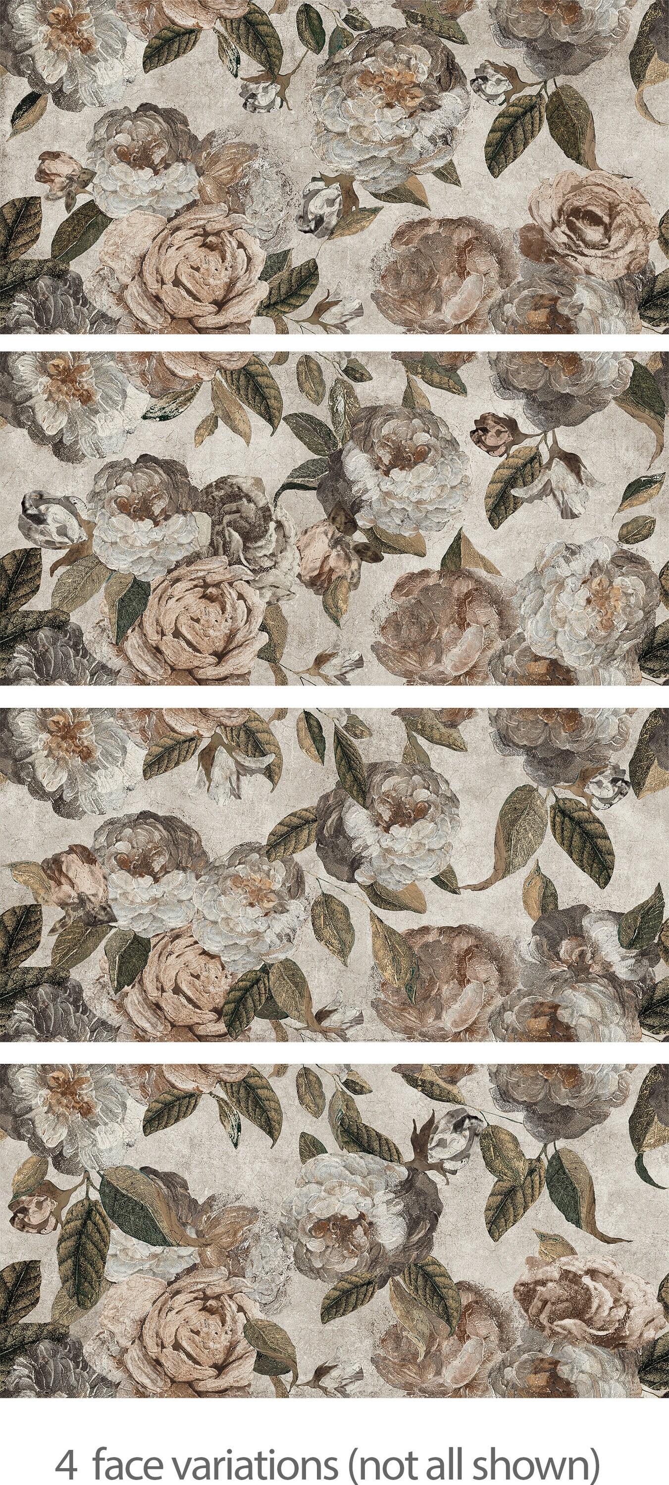 Merola Tile Parete Fiori 24" x 47" Porcelain Natural / Floral Wall & Floor Tile