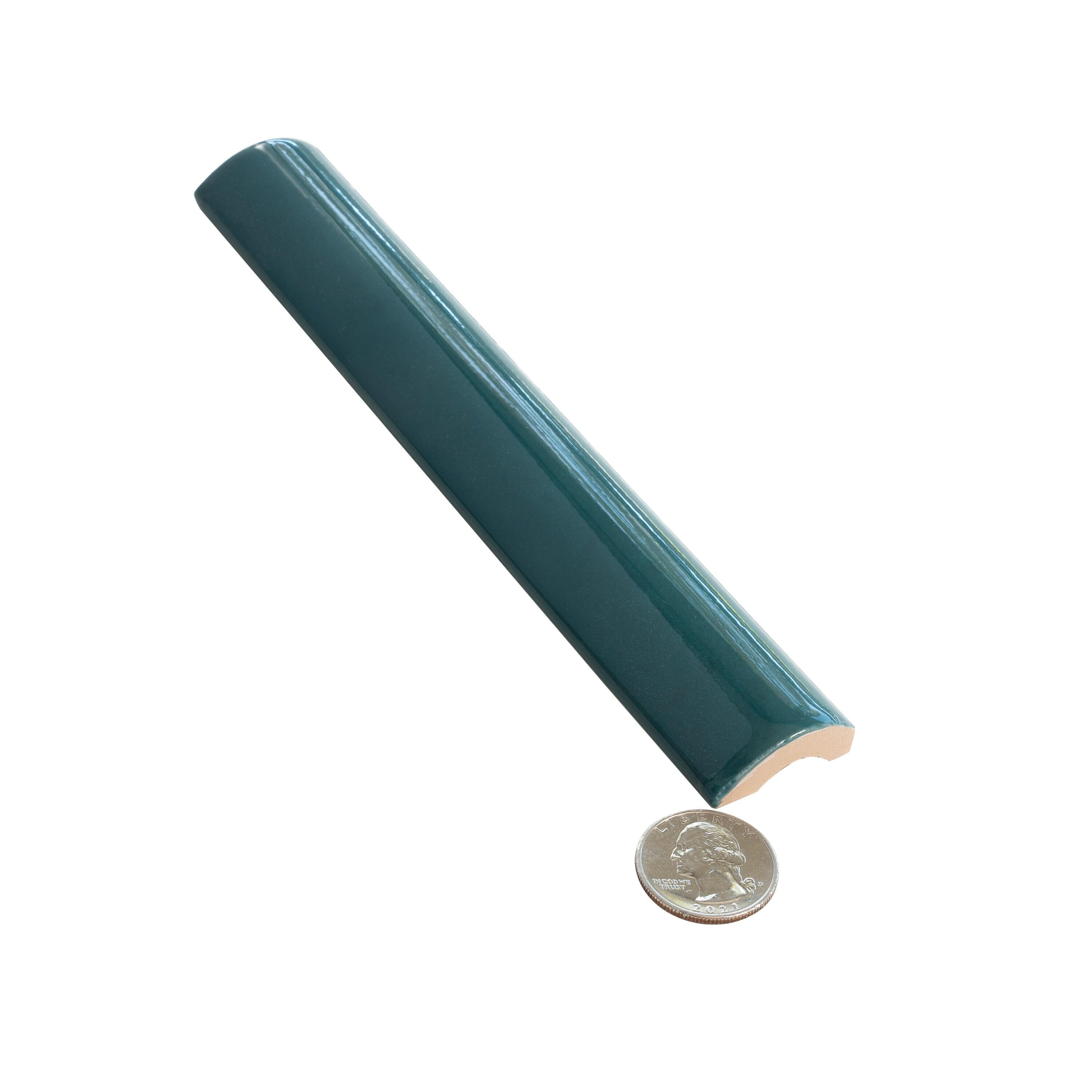 Apollo Tile  10 pack 1-in W x 8-in L Ceramic Glossy Pencil Bullnose Tile Trim (0.556 Sq ft/case)