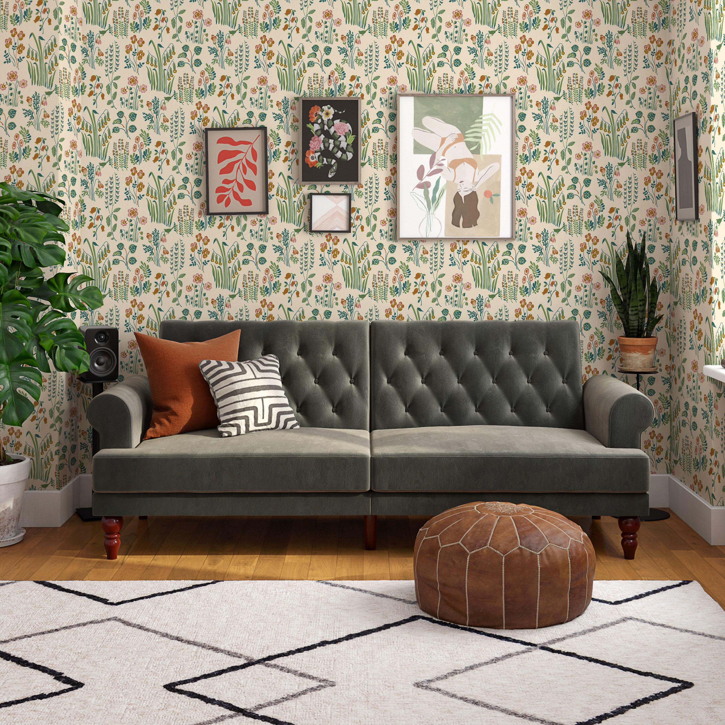 Multicolor Floral Self-Adhesive Removable Peel and Stick Wallpaper