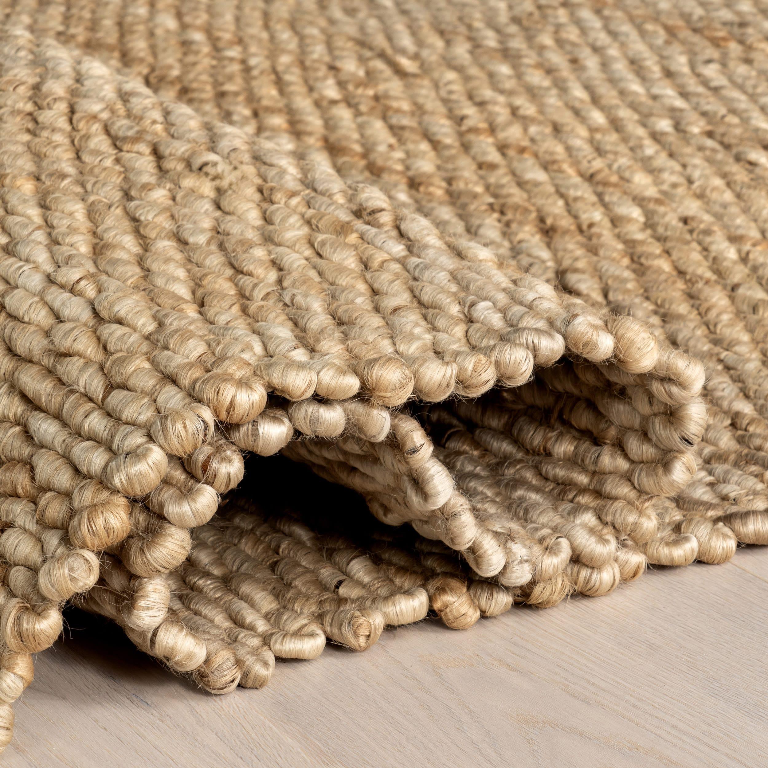 nuLOOM Hailey Handwoven Jute Area Rug, 6' x 9', Natural