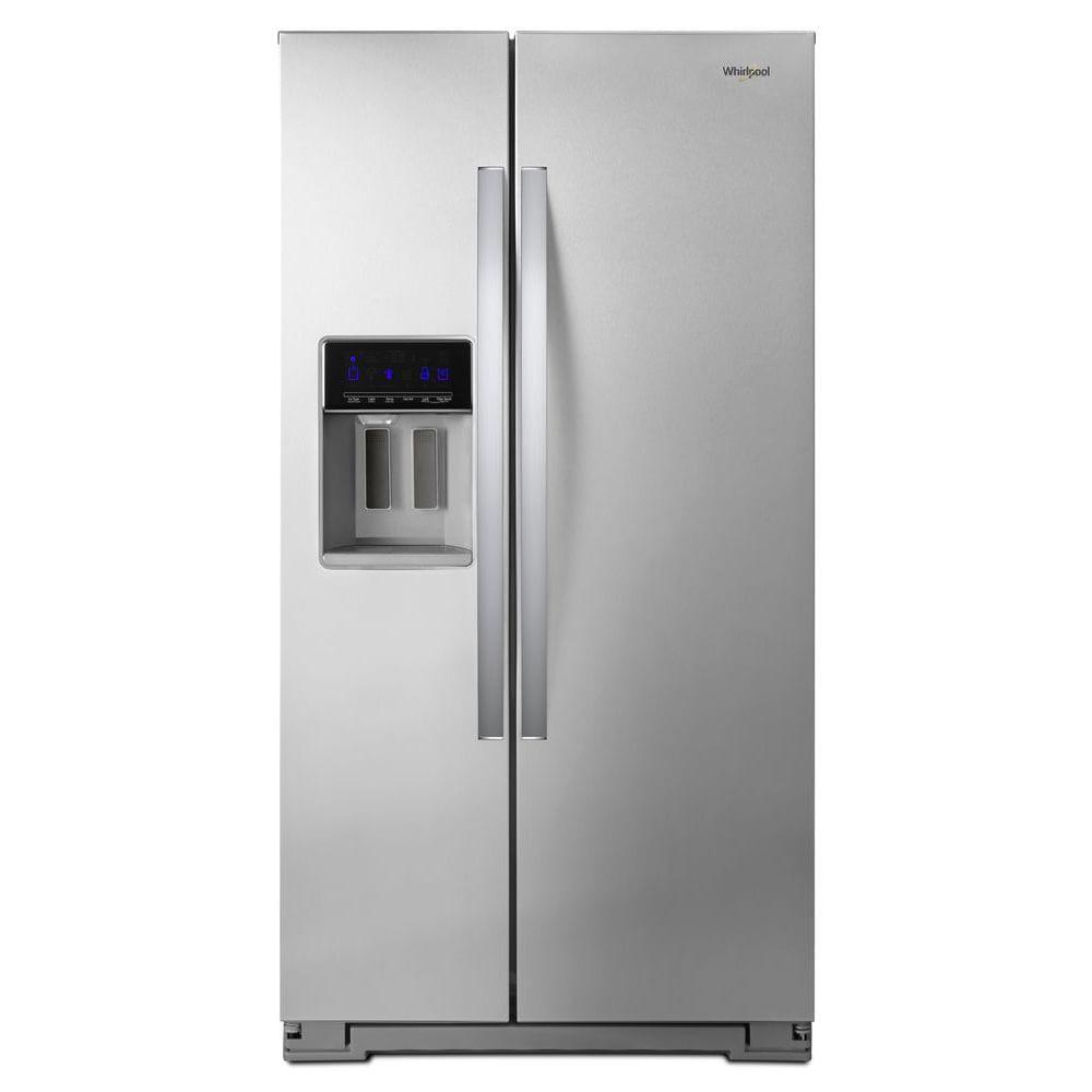 Stainless Steel 21 Cu. Ft. Side-by-Side Refrigerator with Ice Maker