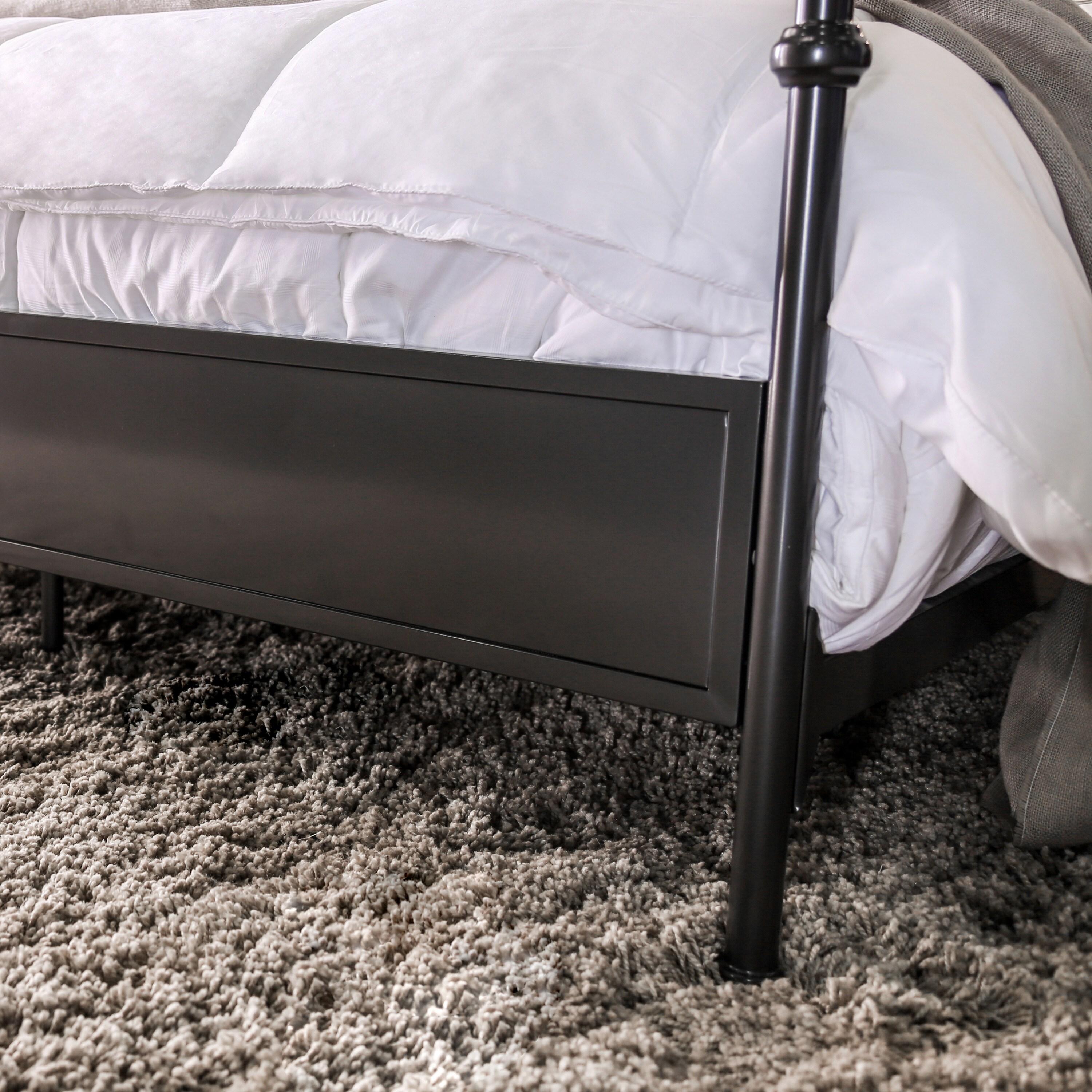 Blakesburg Upholstered Metal Four Poster Bed