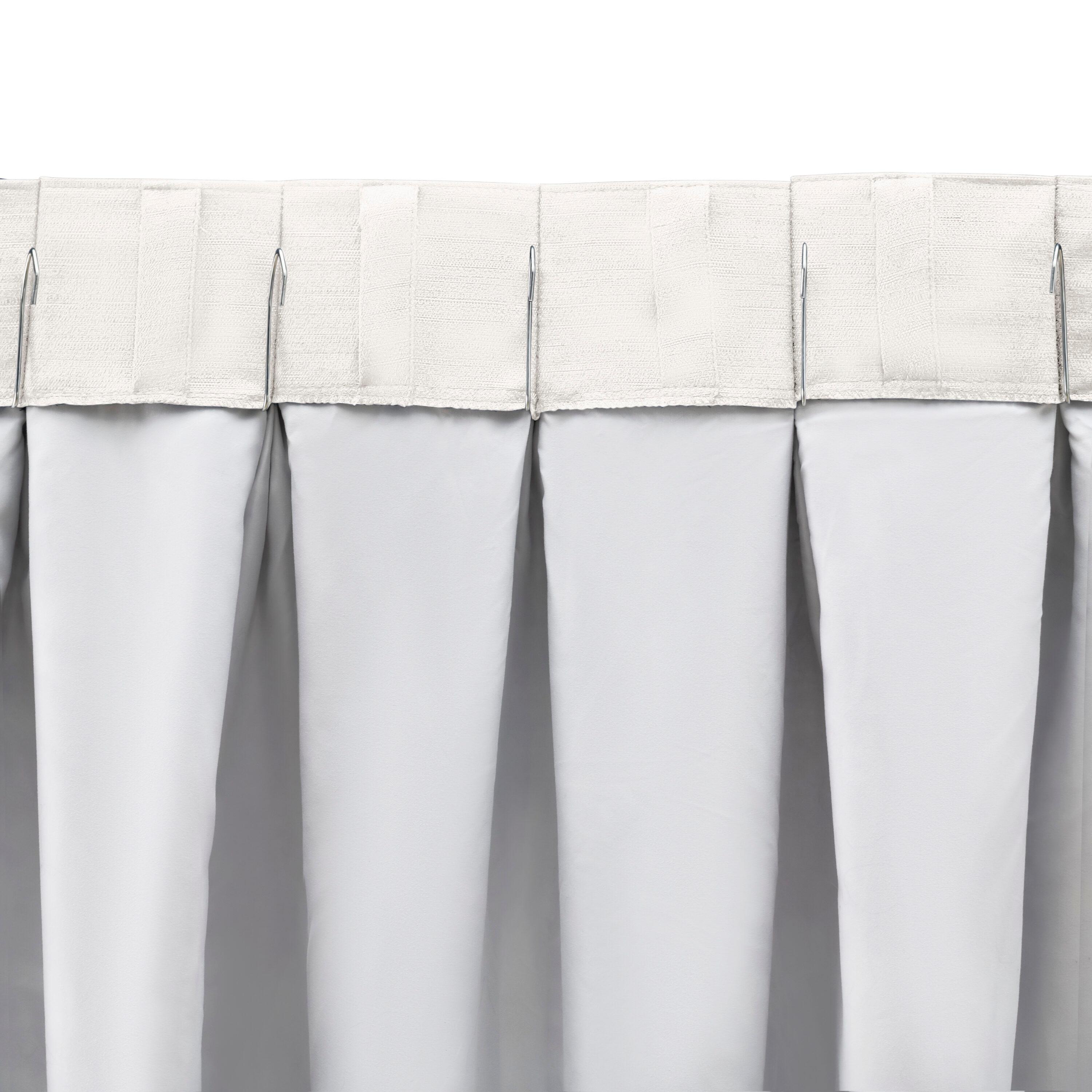 Ricardo Grasscloth 2/Way Pinch Pleated w/Back Tabs Patio Panel 100x84 White