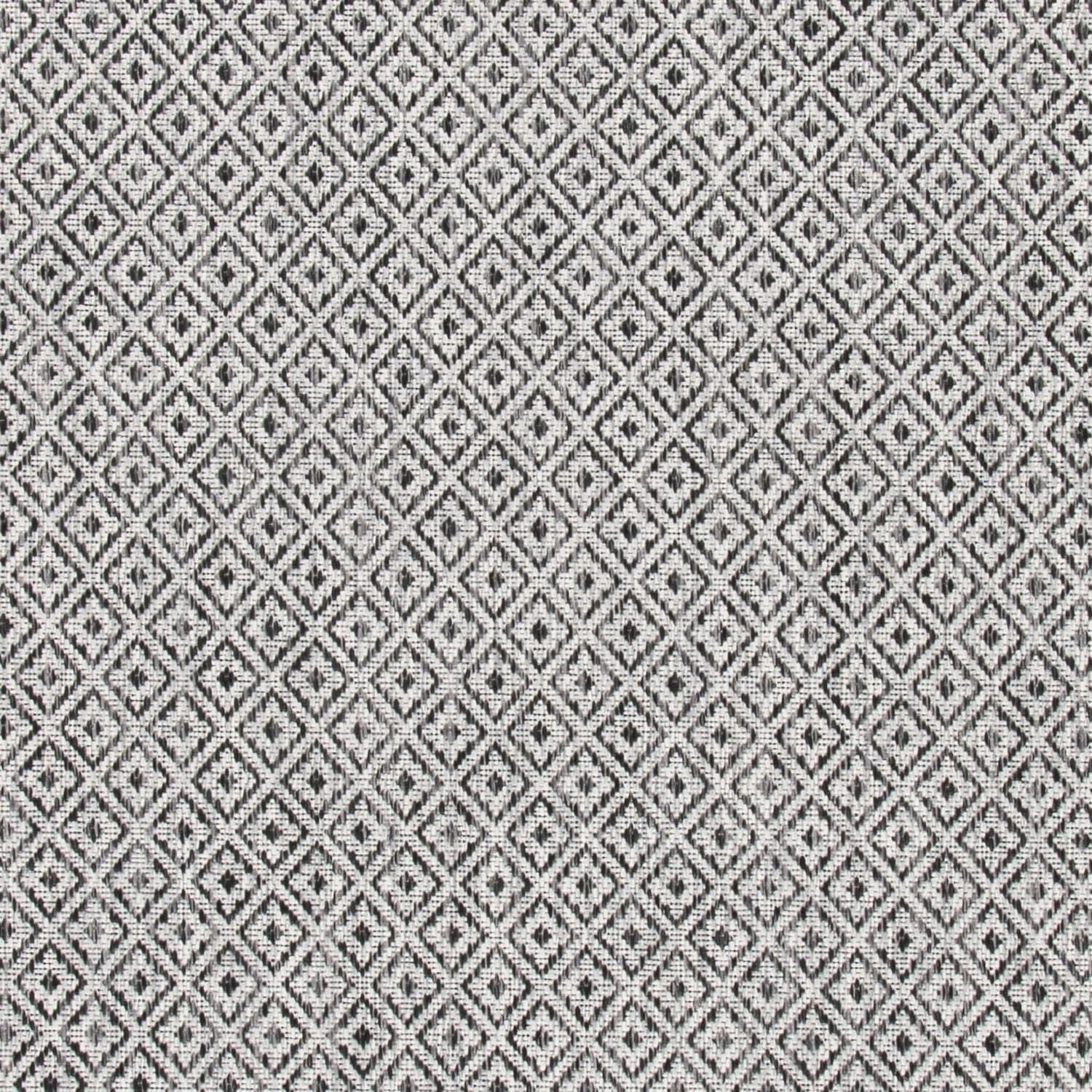 Courtyard CY8235 Power Loomed Indoor and Outdoor Area Rug - Grey/Black - 4'x5'7" - Safavieh