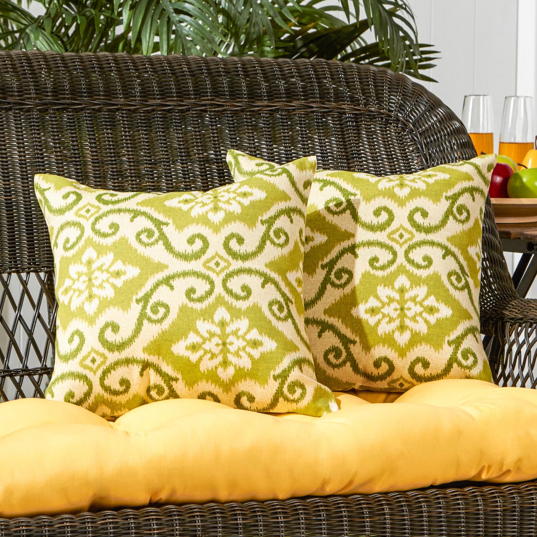 Indoor/Outdoor Reversible Throw Pillow