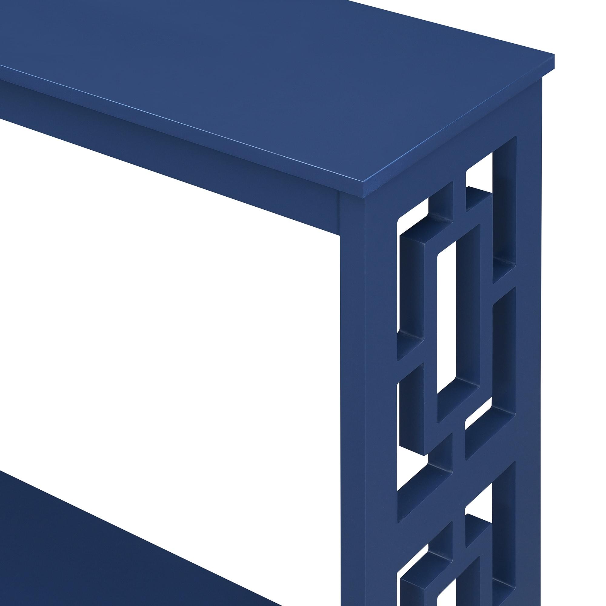 Convenience Concepts Town Square Console Table, Cobalt Blue