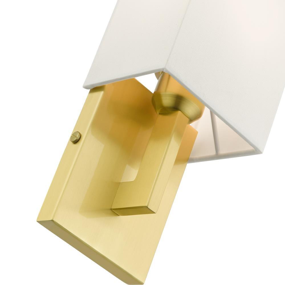 Livex Lighting Meridian 1 - Light Wall Light in  Satin Brass