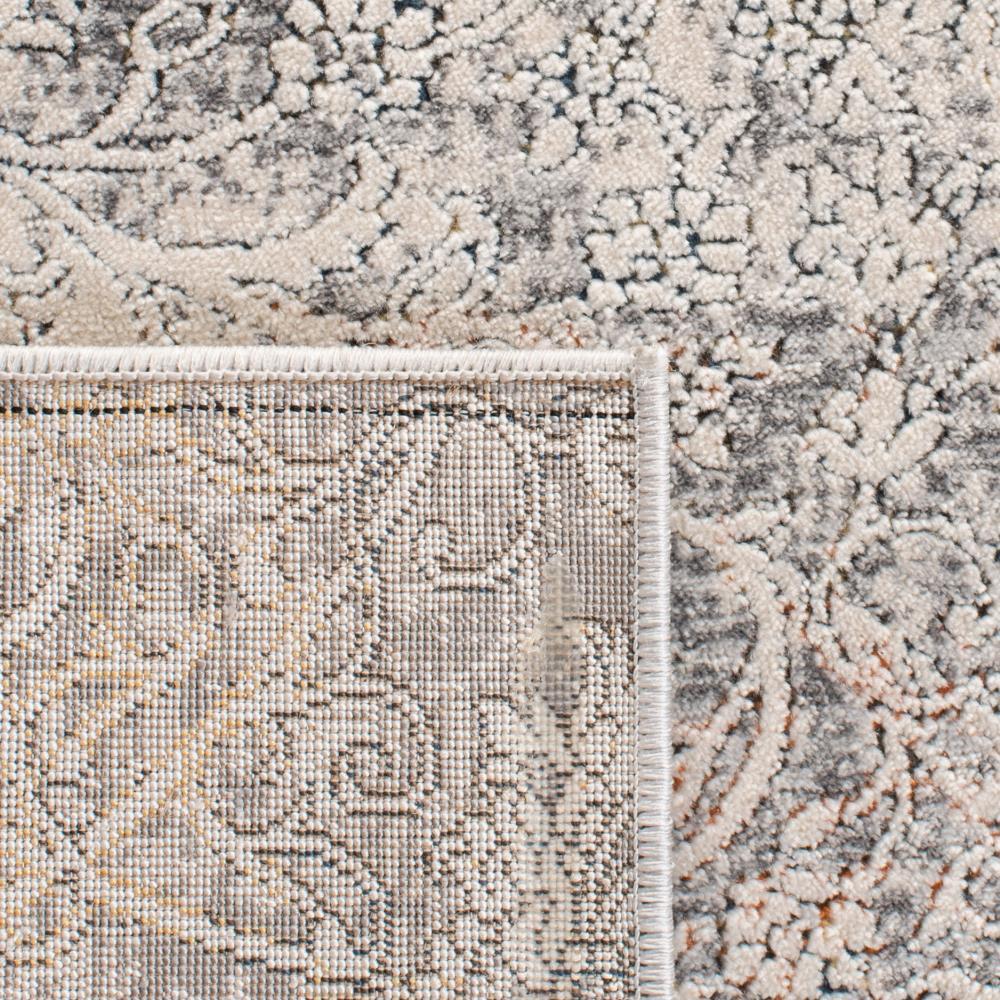 Alhambra ALH617 Power Loomed Area Rug - Cream/Grey - 6'7" X 6'7" Round - Safavieh.