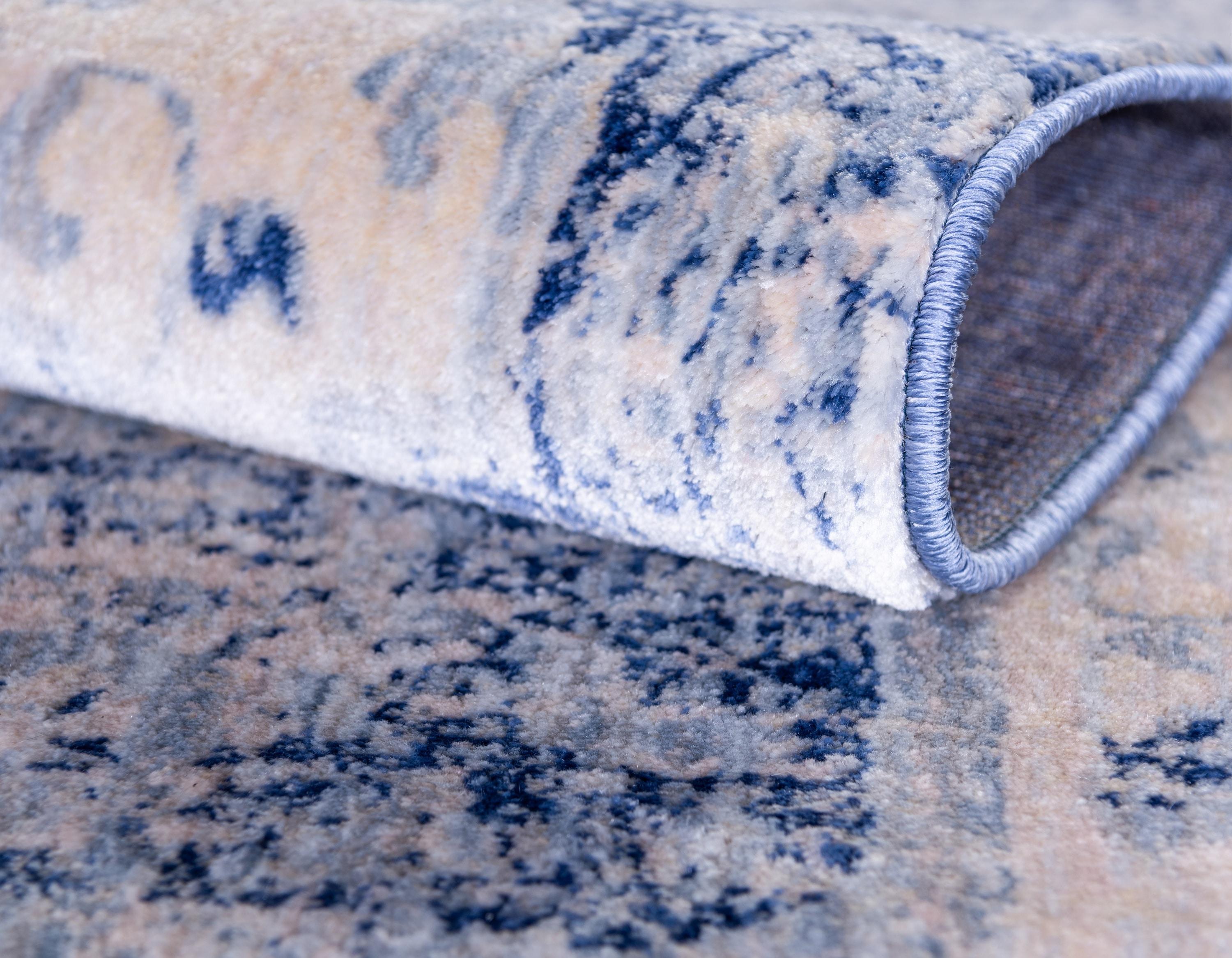 Unique Loom Asheville Collection Area Rug - Tanglewood (8'  x 10' Rectangle Blue/Light Blue)