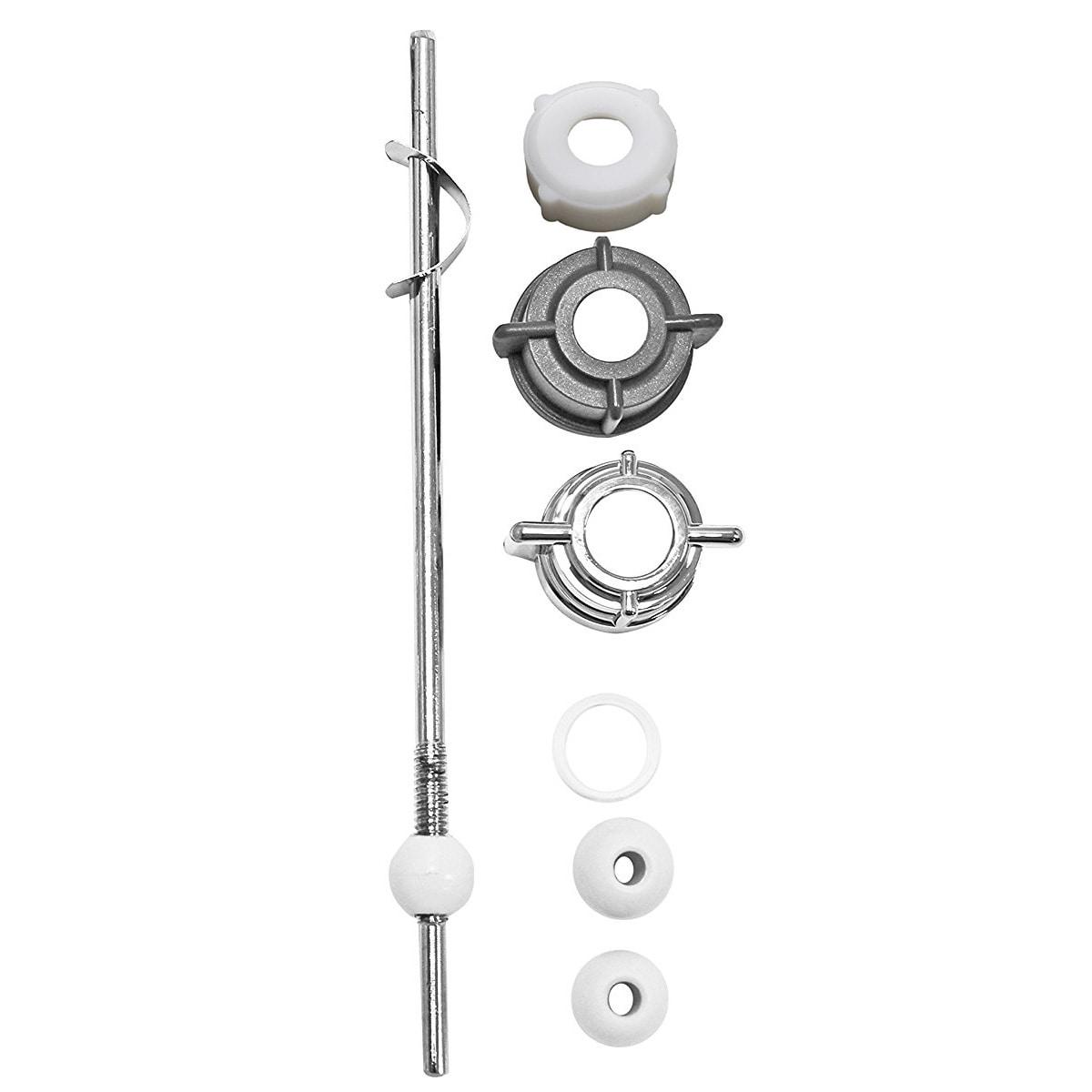 Universal Chrome and Gray Pop-Up Drain Repair Kit