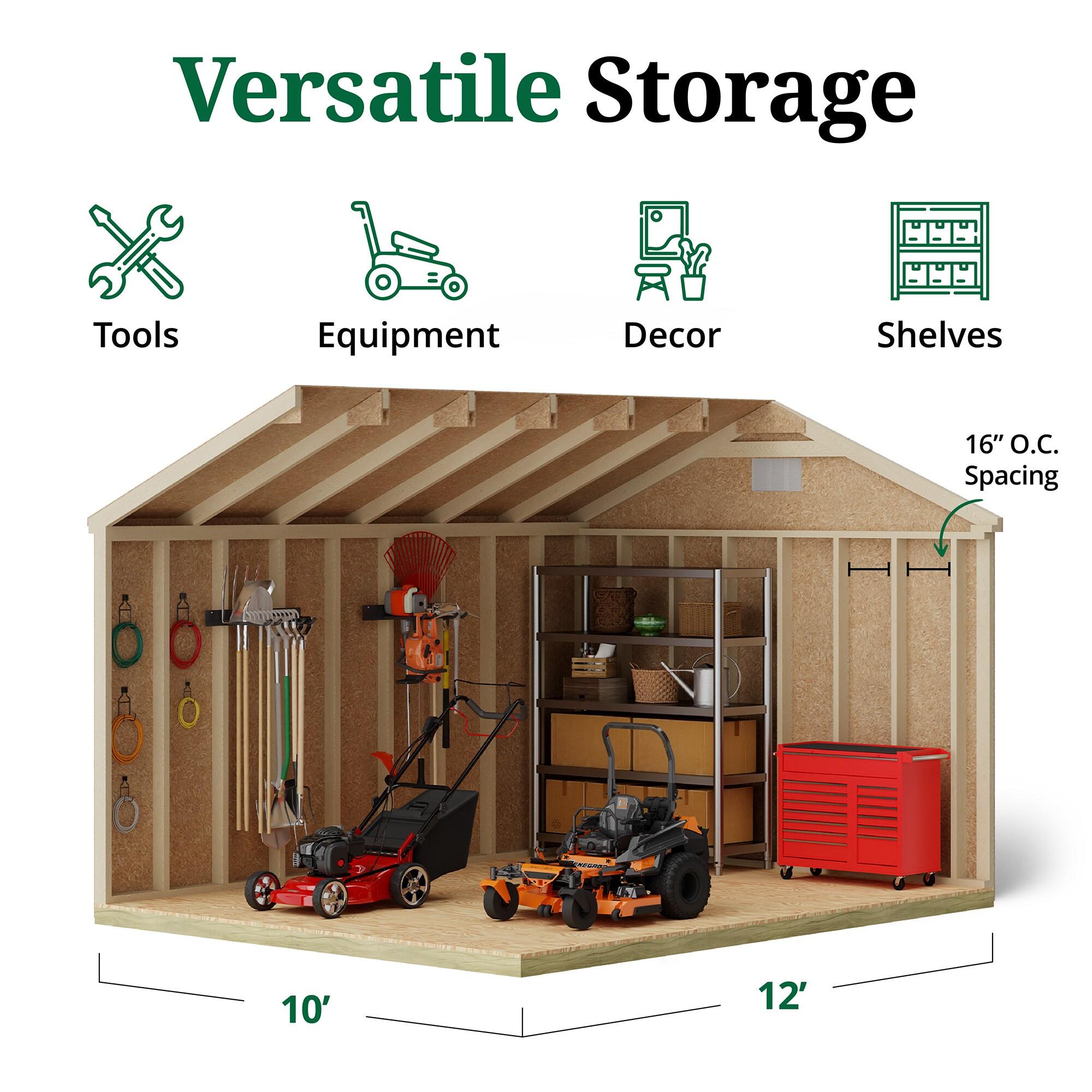 Little Cottage Co. Classic Workshop Outdoor Wood Storage Shed