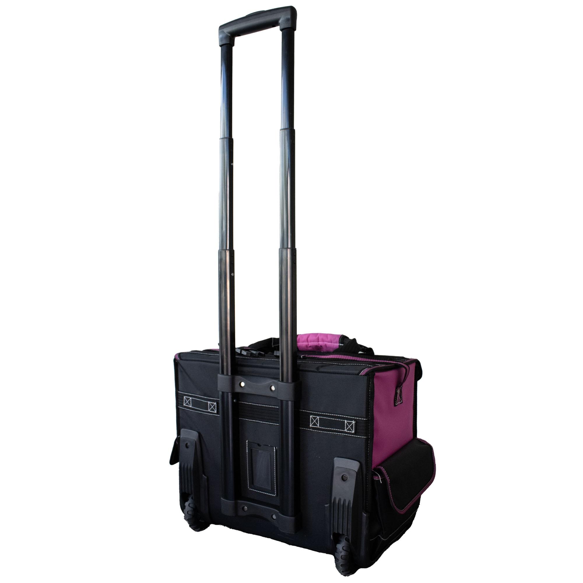 The Original Pink Box 18.25" Heavy-Duty Rolling Tool Bag