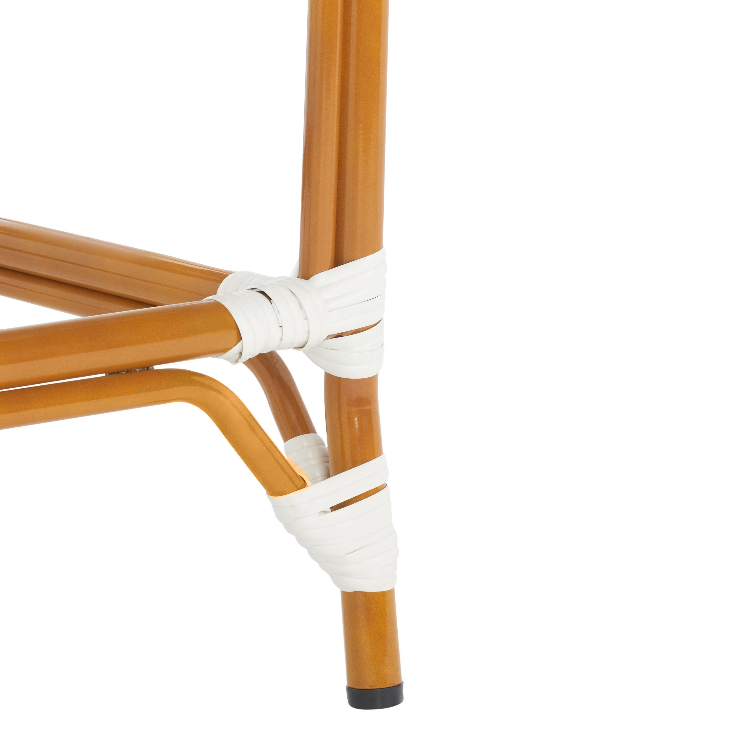 California Counter Stool With Arms - Indoor/Outdoor - PAT7533 - White - Safavieh