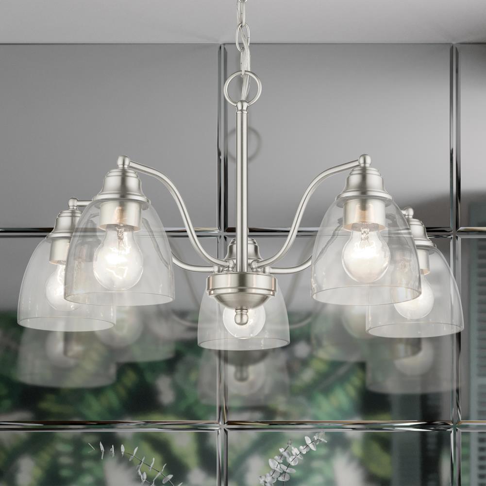 Livex Lighting Montgomery 5 - Light Chandelier in  Brushed Nickel