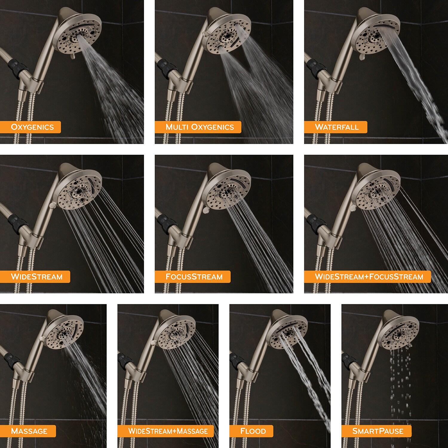 Oxygenics 114187 5 in. 1.8GPM Amp Brushed Nickel Shower Head