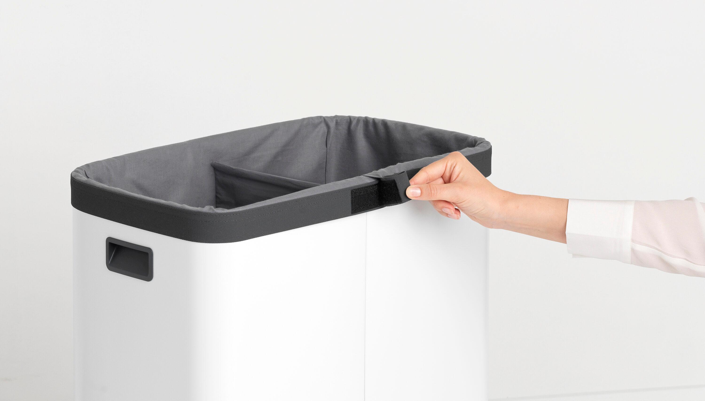 Brabantia Brabantia Bo Dual Compartment Laundry Hamper 2 x 11.9 Gallon (23.8 Gallon Capacity)