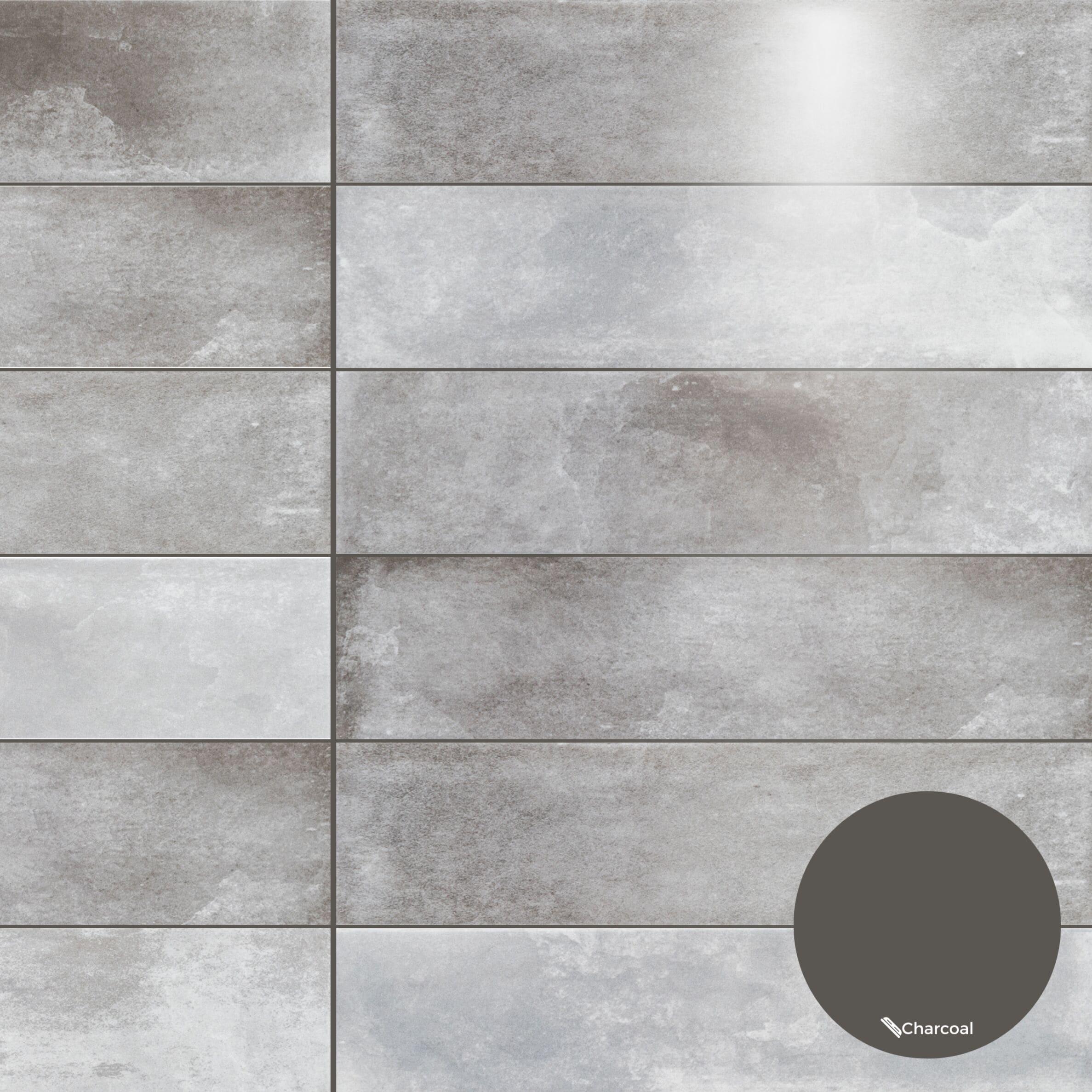 The Tile Life Avila Grey 3x12 Ceramic Subway Wall Tile - 1 Sample