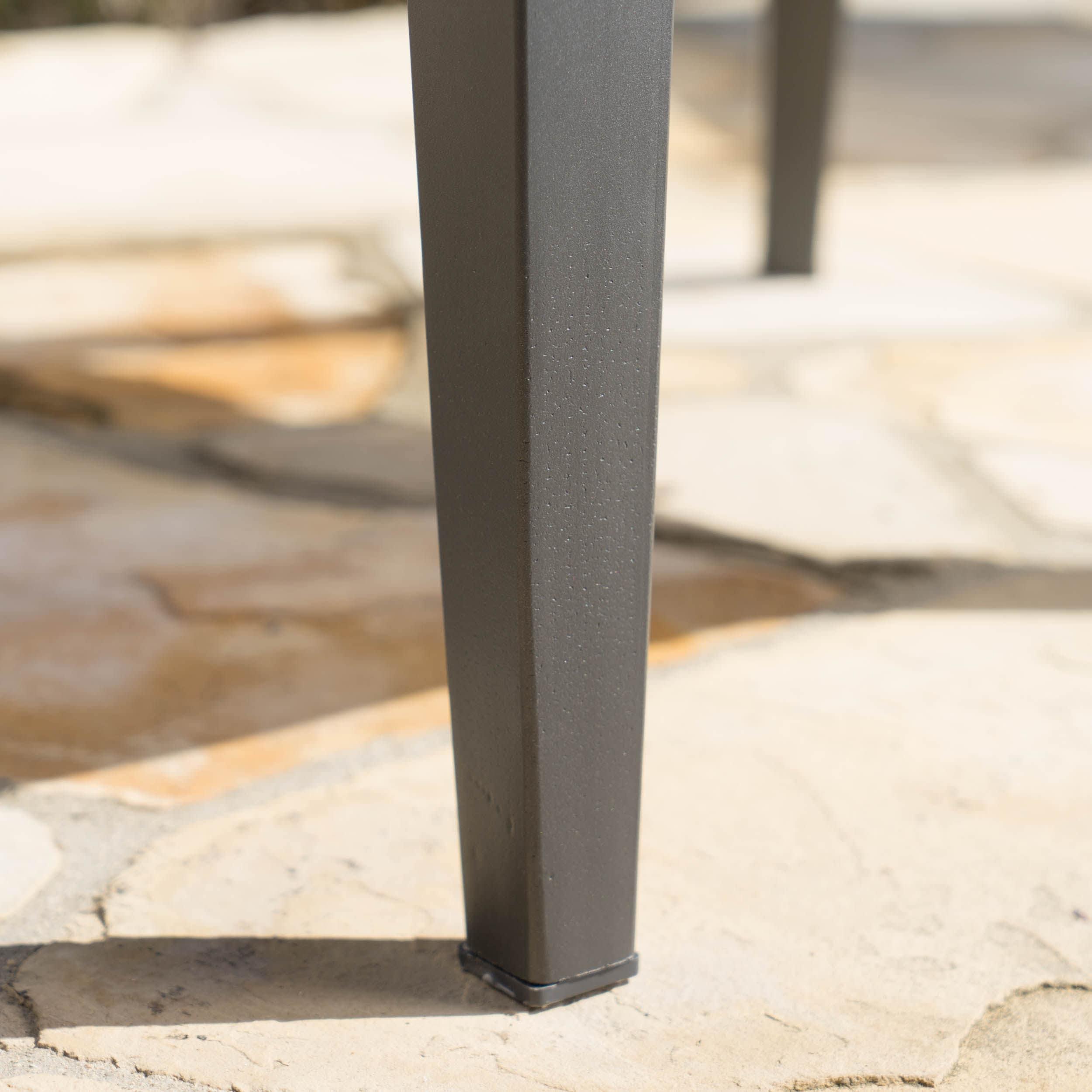 Outdoor Dining Chair Set Of 2, Outside Patio Tables, Powder Coated Iron Frame & PE Wicker For Deck Garden Lawn Backyard Porch Balcony Restaurant