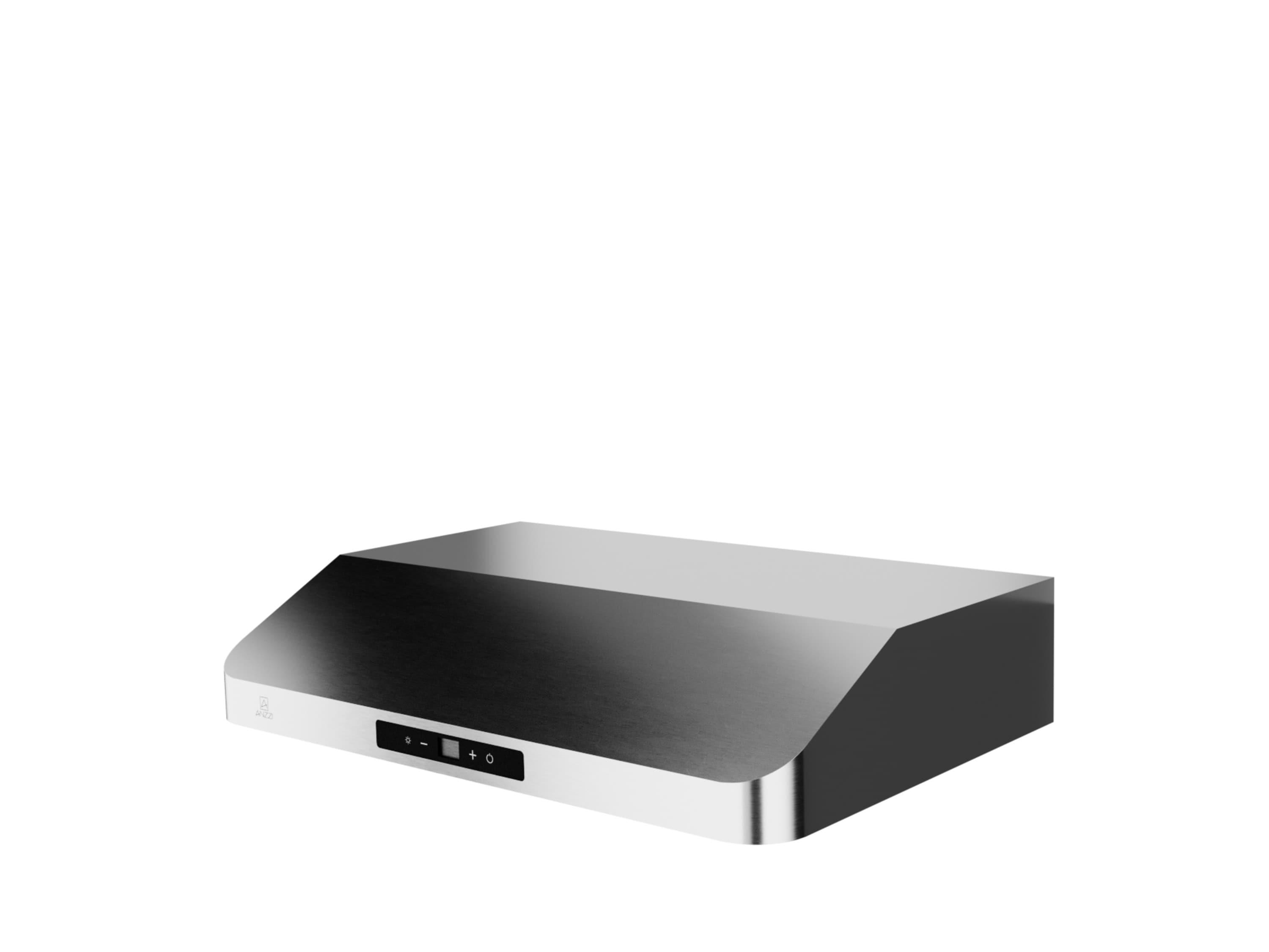 30" Stainless Steel Under Cabinet Range Hood With Washable Baffle Filter And LED Lights For Ducted Kitchen Over Stove Vent