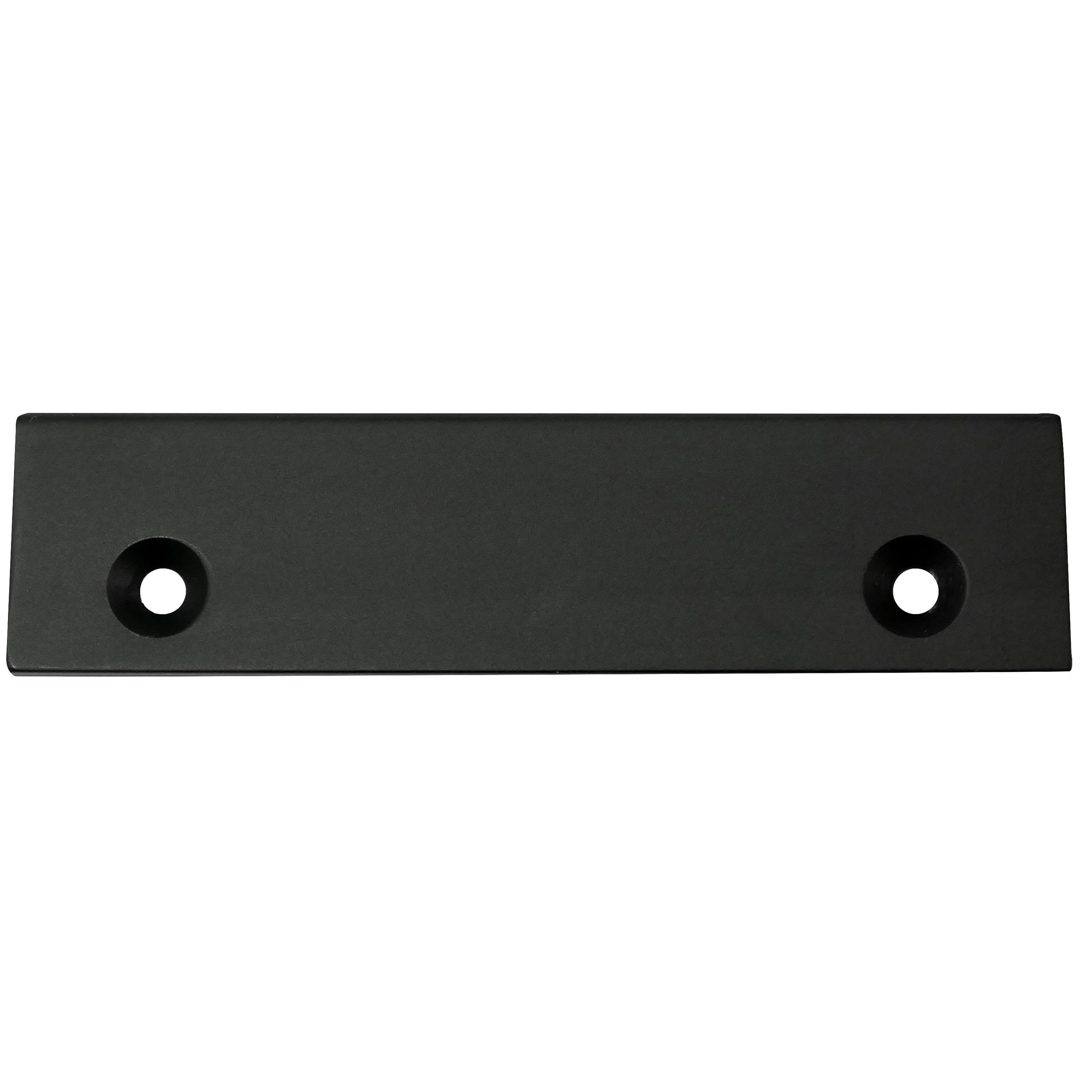 Laurey Laurey Edge Pull 12" Center-To Center Matte Black Edge Cabinet Pull