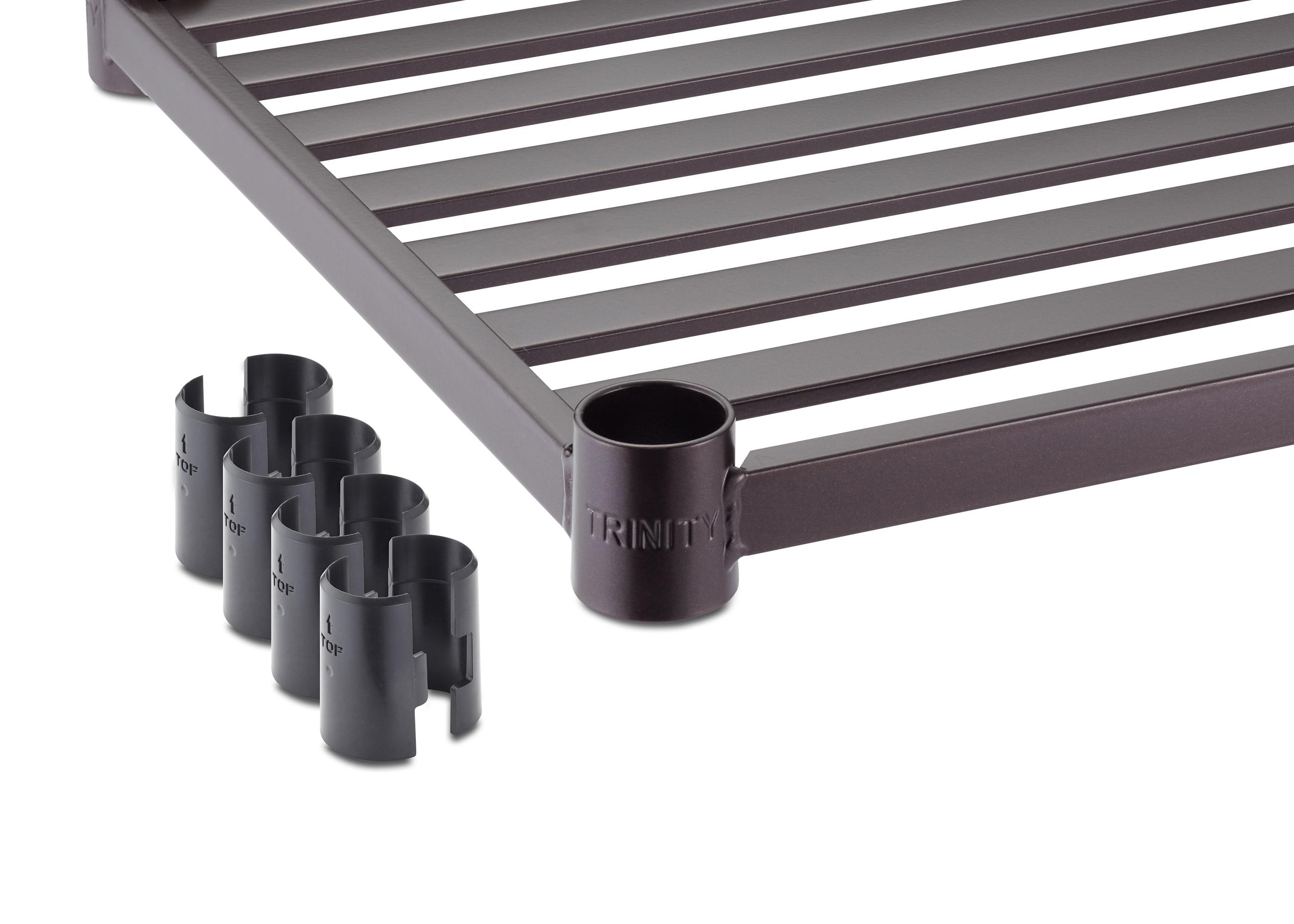 TRINITY Dark Bronze 5-Tier Steel Slat Shelving Unit (36 in. W x 72 in. H x 14 in. D)