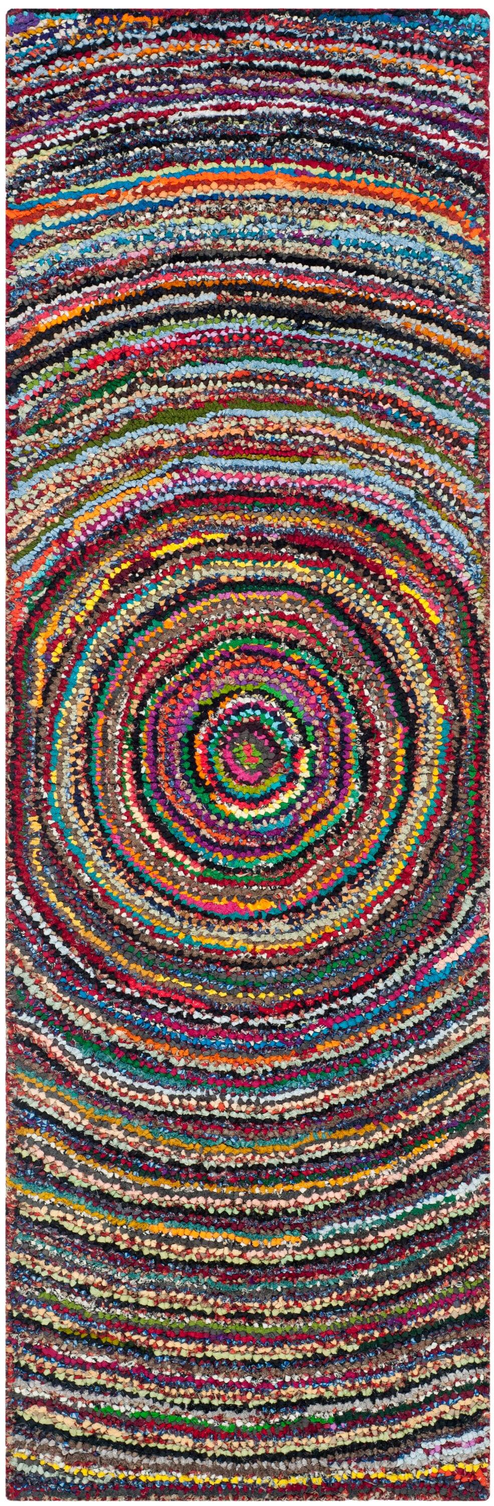 Nantucket NAN315 Hand Tufted Runner Rug - Multi - 2'3"x11' - Safavieh.