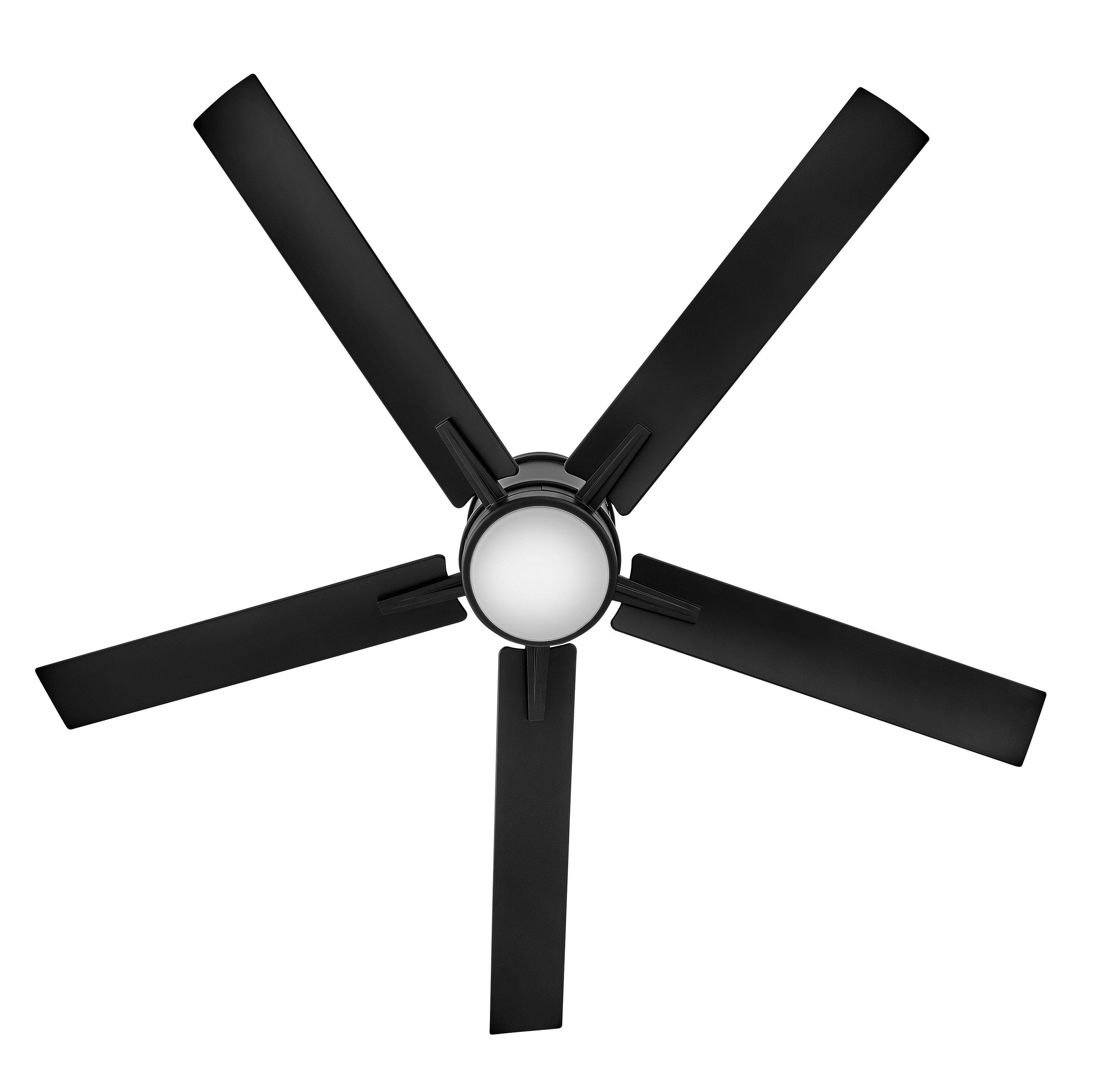 Vail Flush 52" Indoor/Outdoor Smart Ceiling Fan with Integrated LED + HIRO Remote