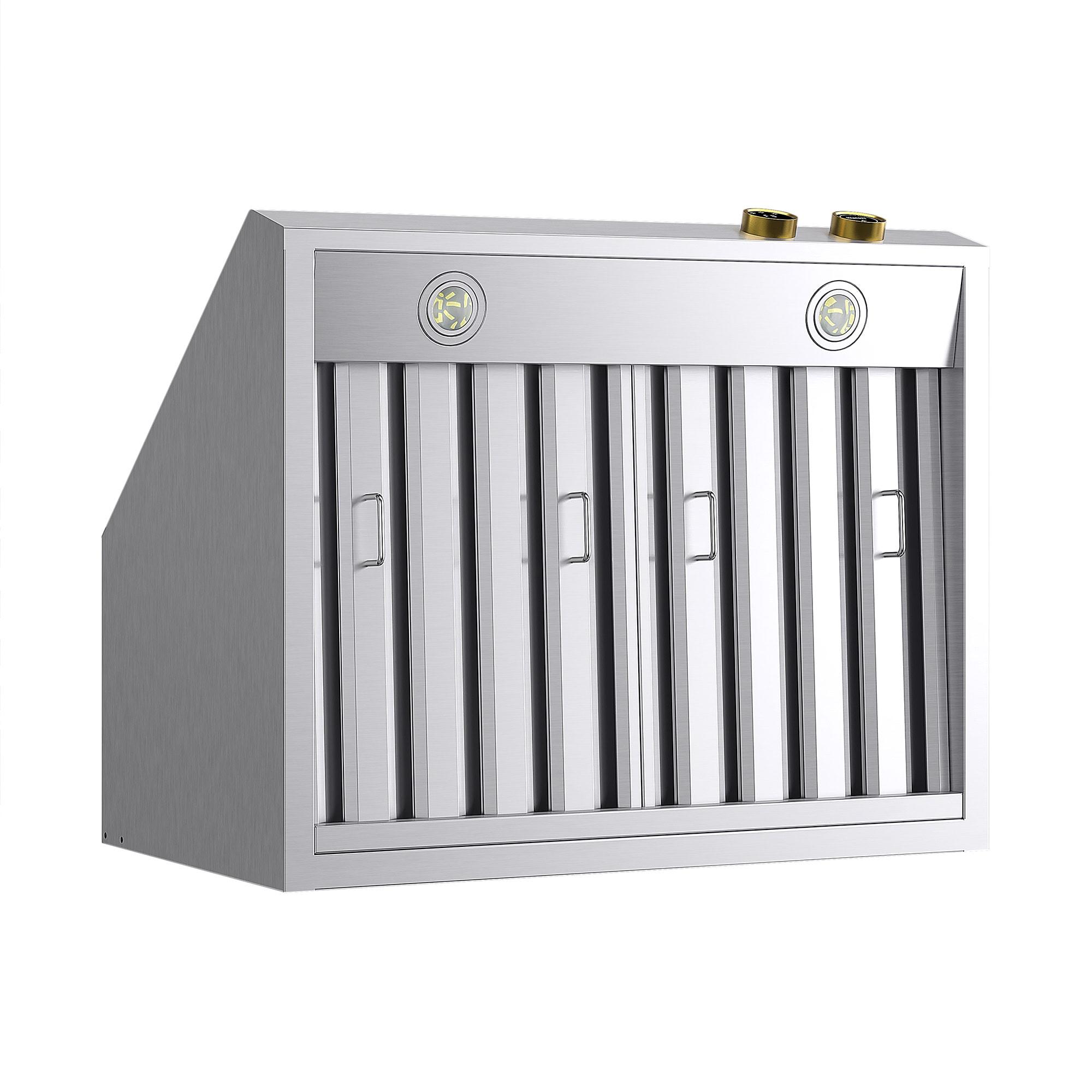 Kucht Kucht 30" Stainless Steel 900 CFM Ducted (Vented) Wall Mounted Required Range Hood with Baffle Filter