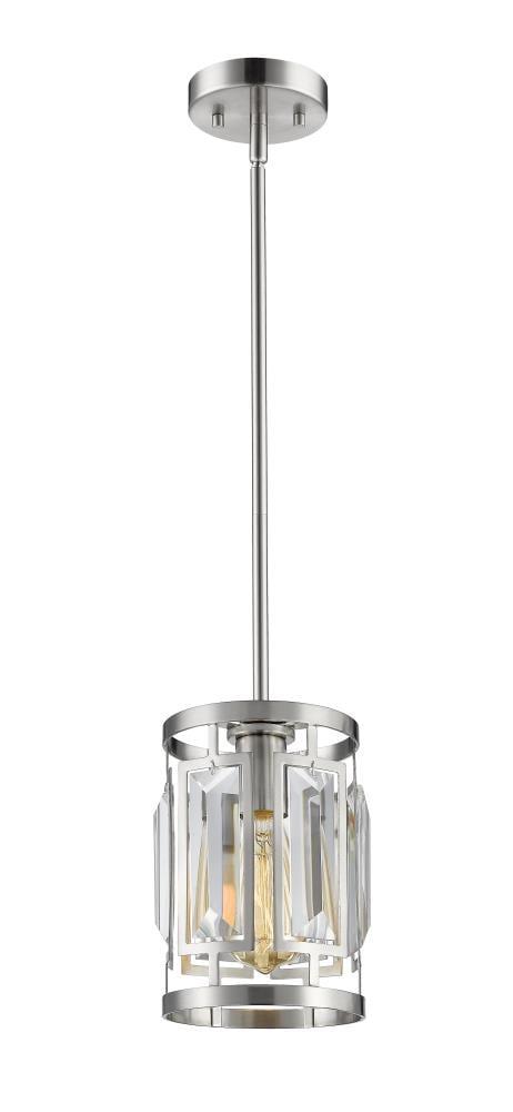Z-Lite 6007MP-BN 7 in. Mersesse 1 Light Brushed Nickel Mini Pendant Ceiling Light