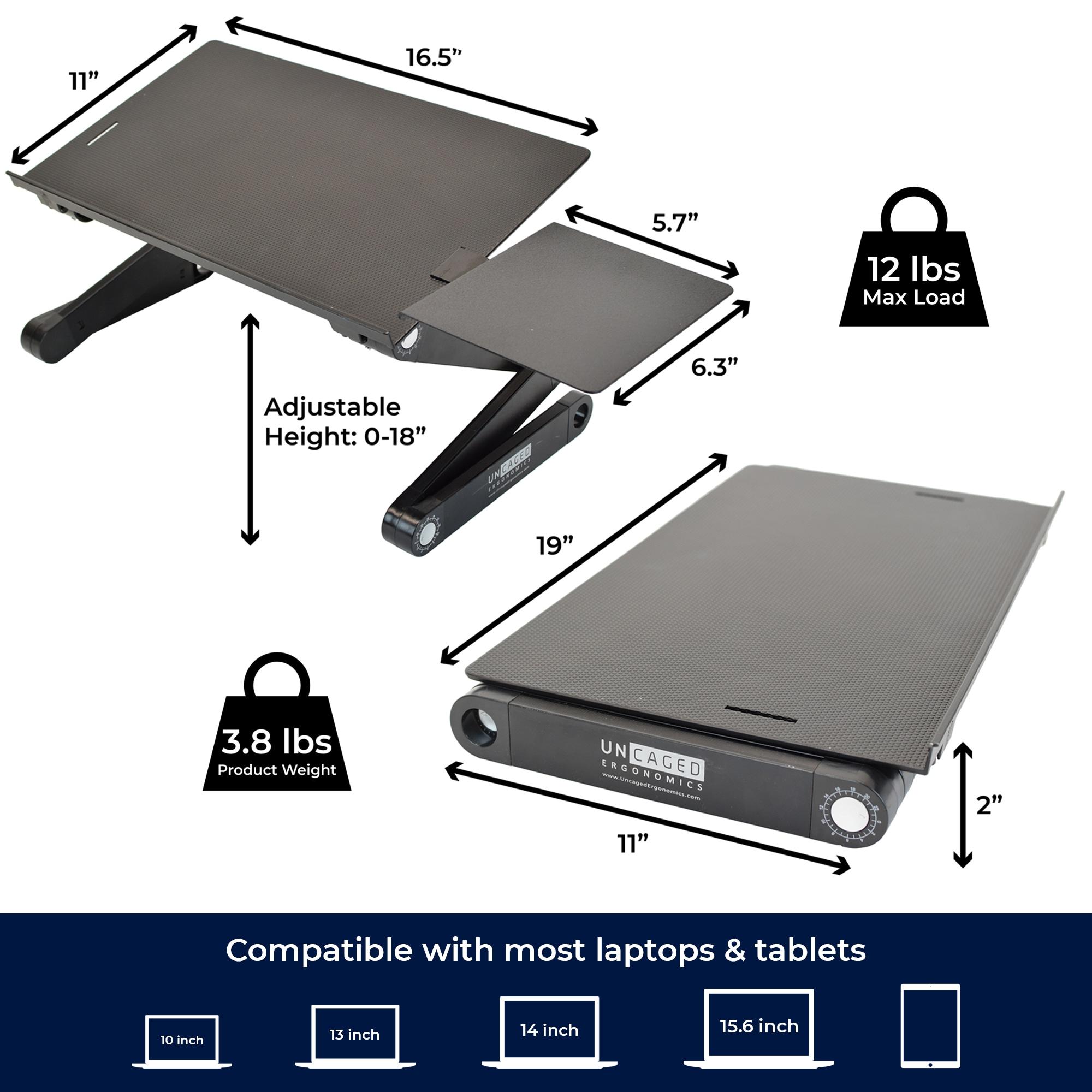 Uncaged Ergonomics Aluminum Copy Stand