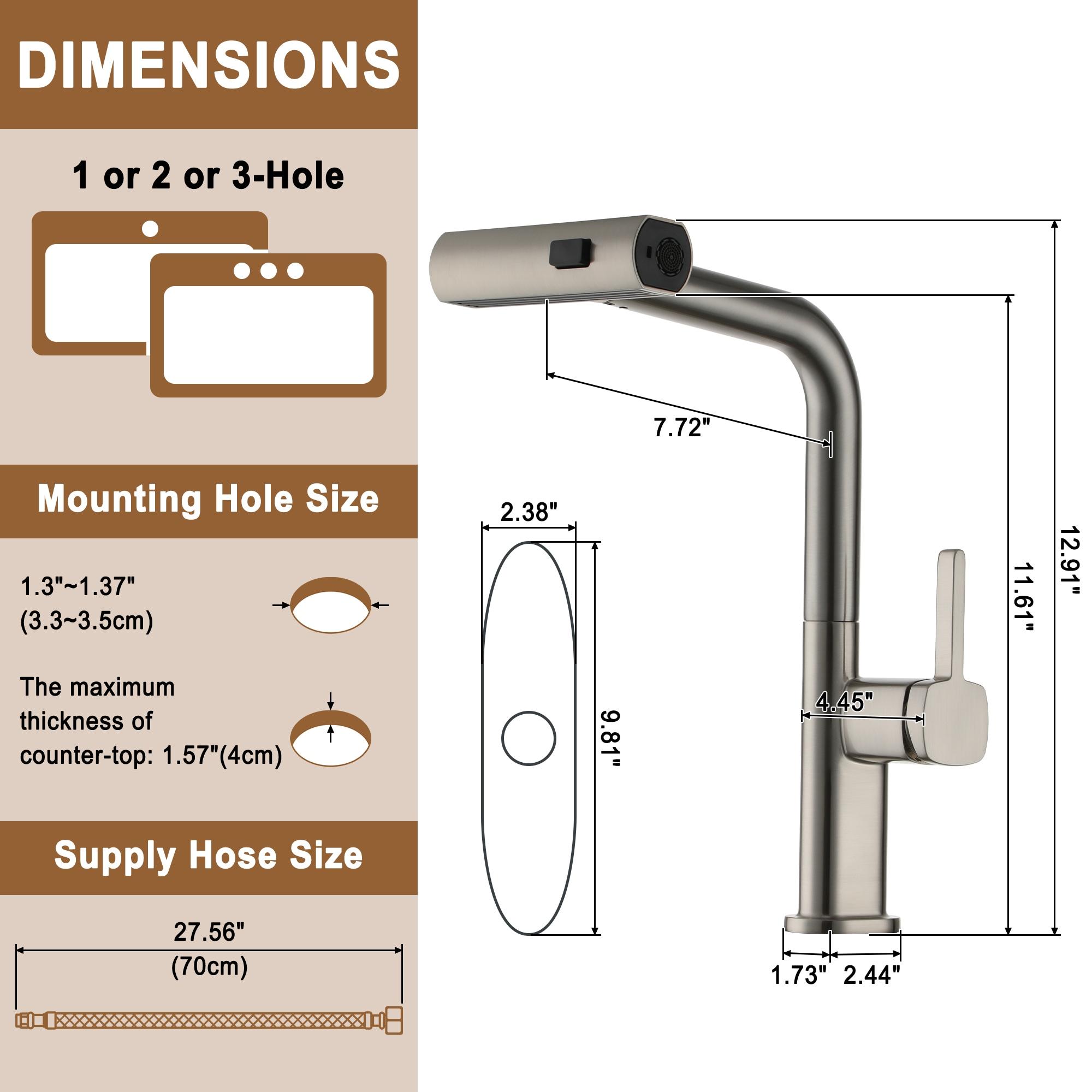 Mondawe Pull Down Kitchen Faucet