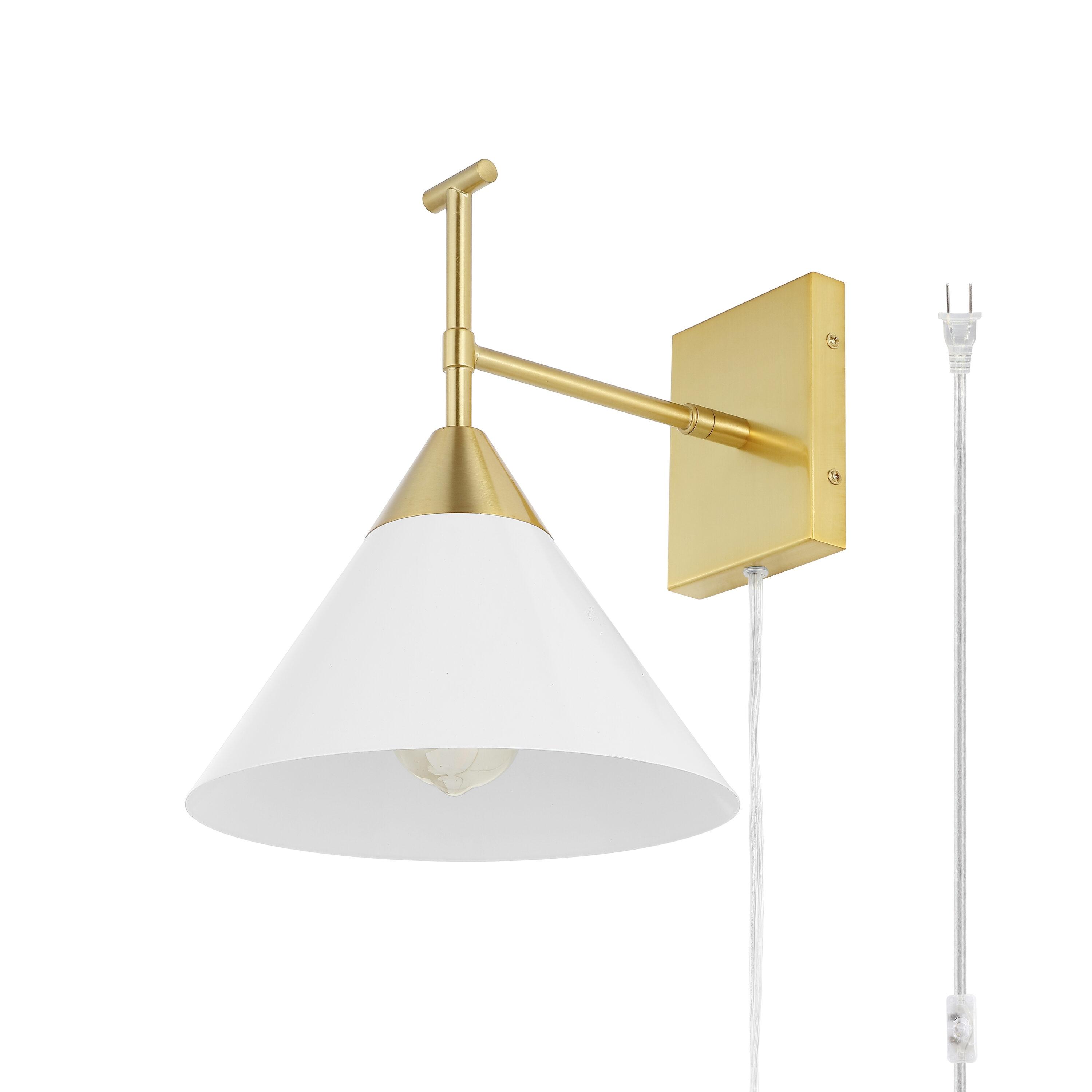 Velezia 12.5" Wall Sconce - SCN4146 - Gold/White - Safavieh