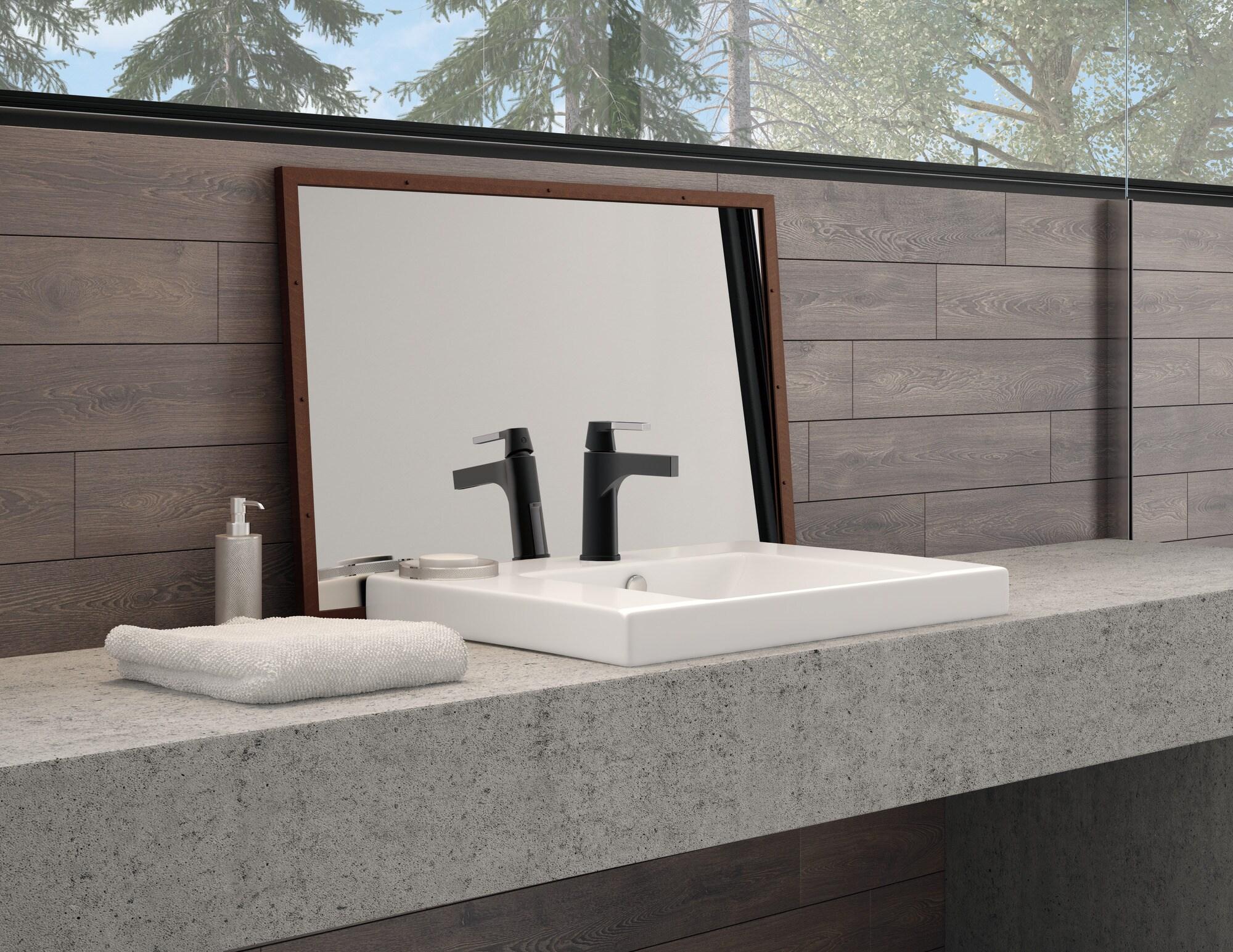 Zura Single Hole Bathroom Faucet with Drain Assembly