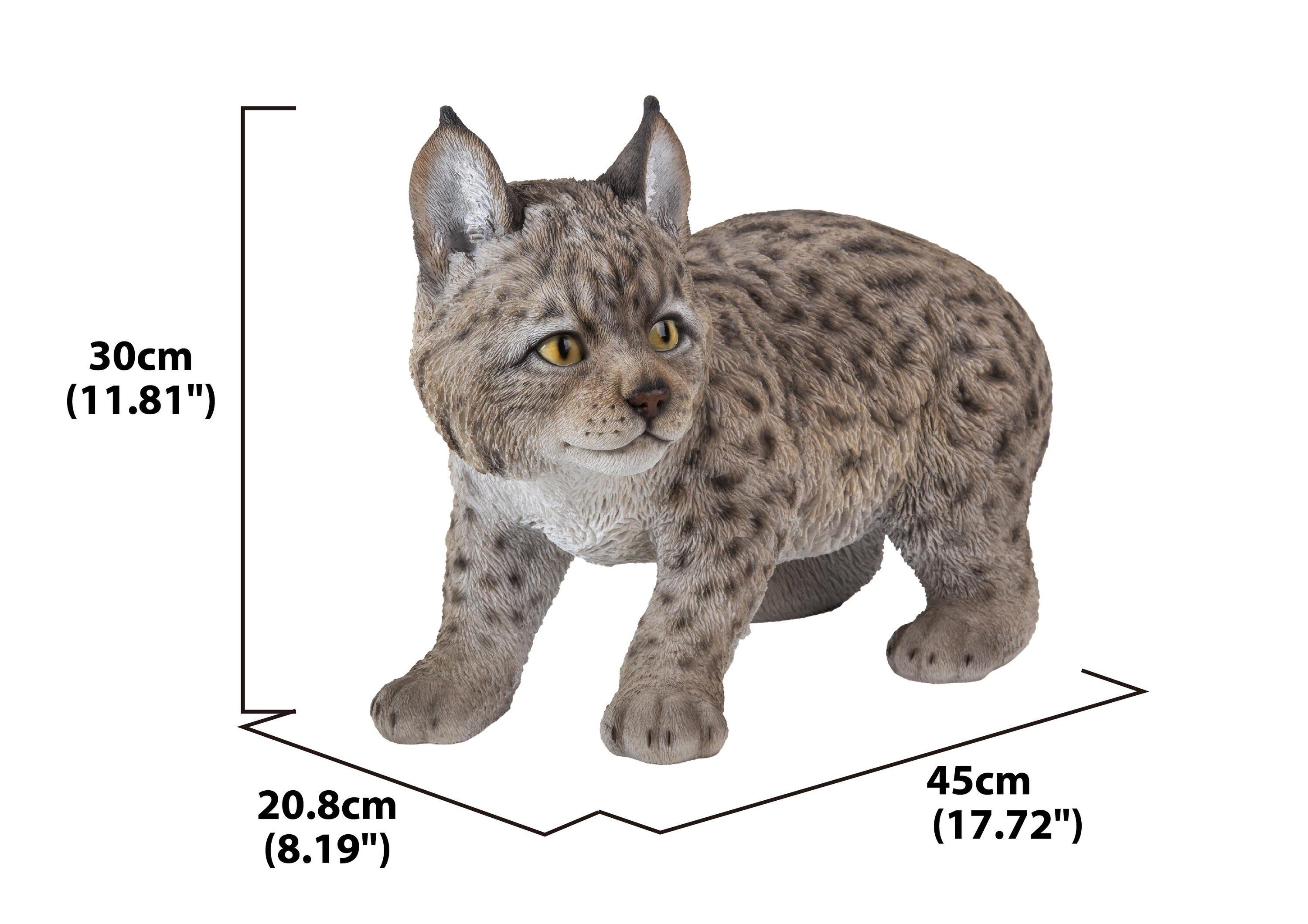 Hi Line Gift 87711-B 10” LYNX KITTEN Durable Polyresin Figurine