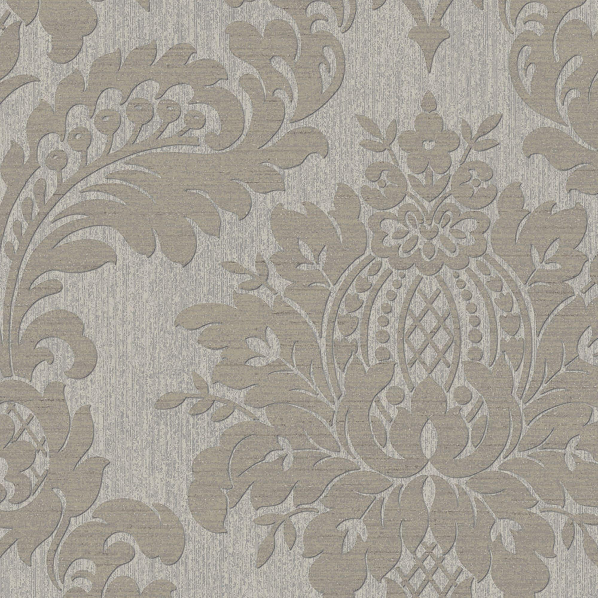 Archive Damask Taupe Wallpaper