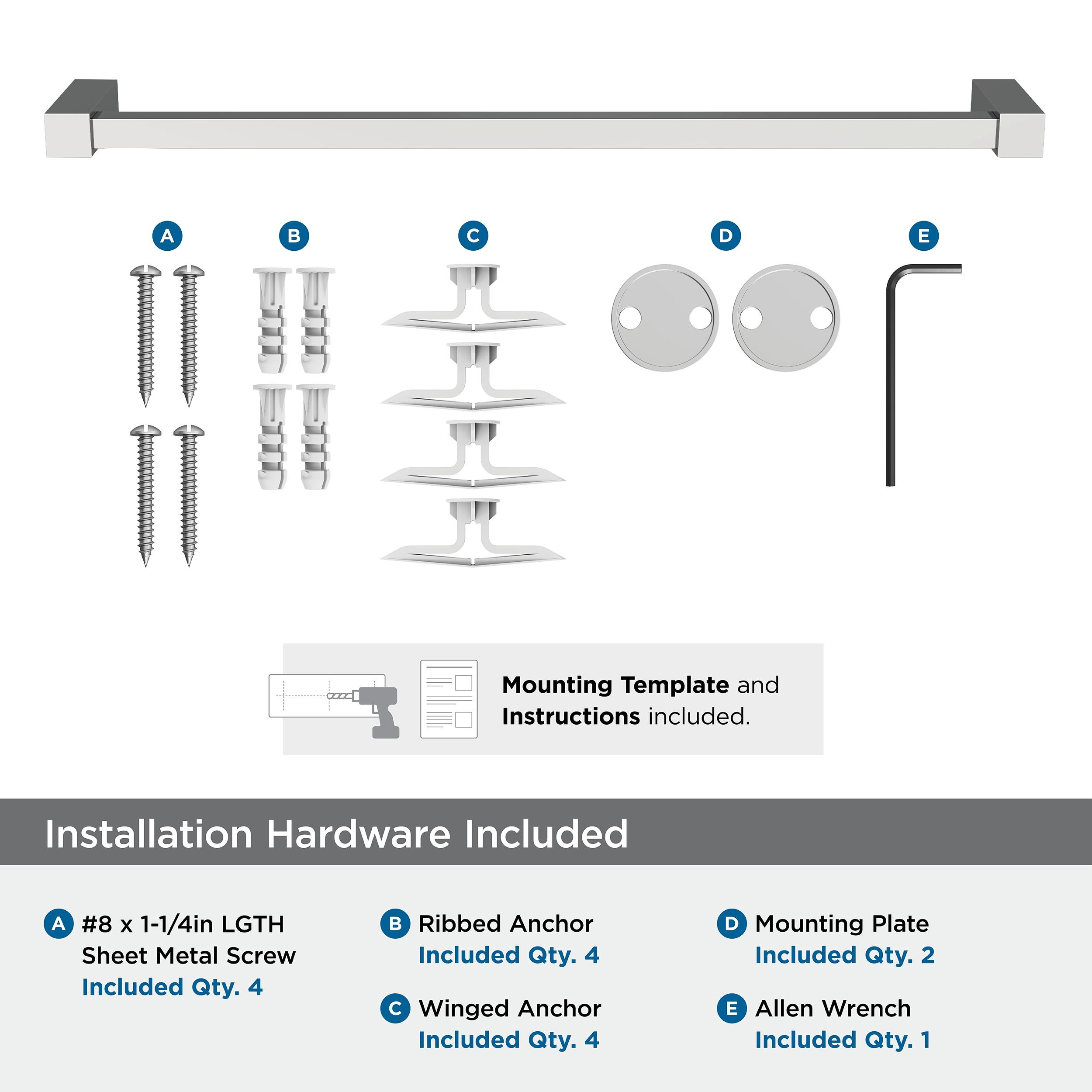 Amerock Monument Chrome 18 inch (457mm) Towel Bar