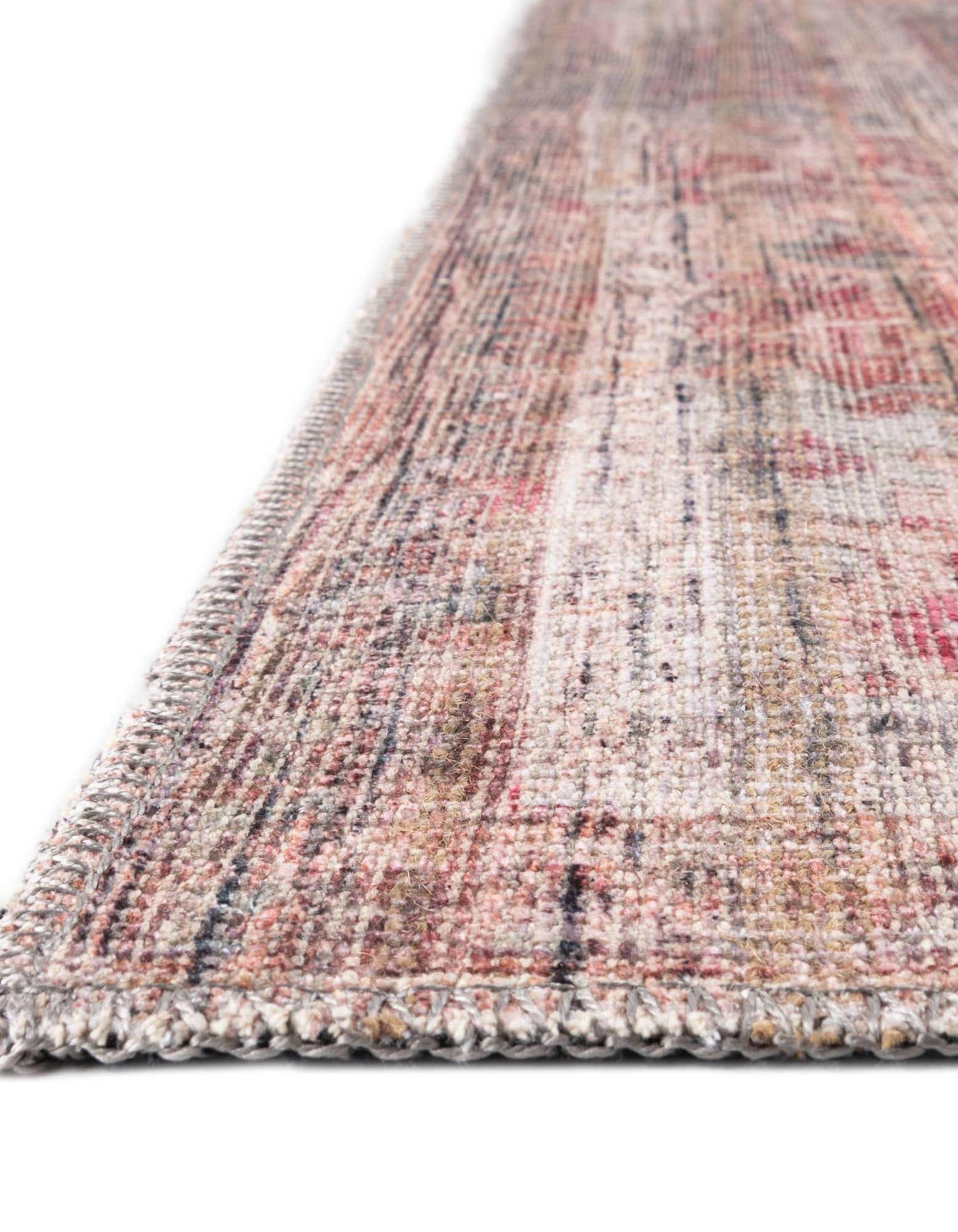 Unique Loom 5' 3 x 5' 3 Nostalgia Euphoria Machine Washable Rust Red and Brown Area Rug