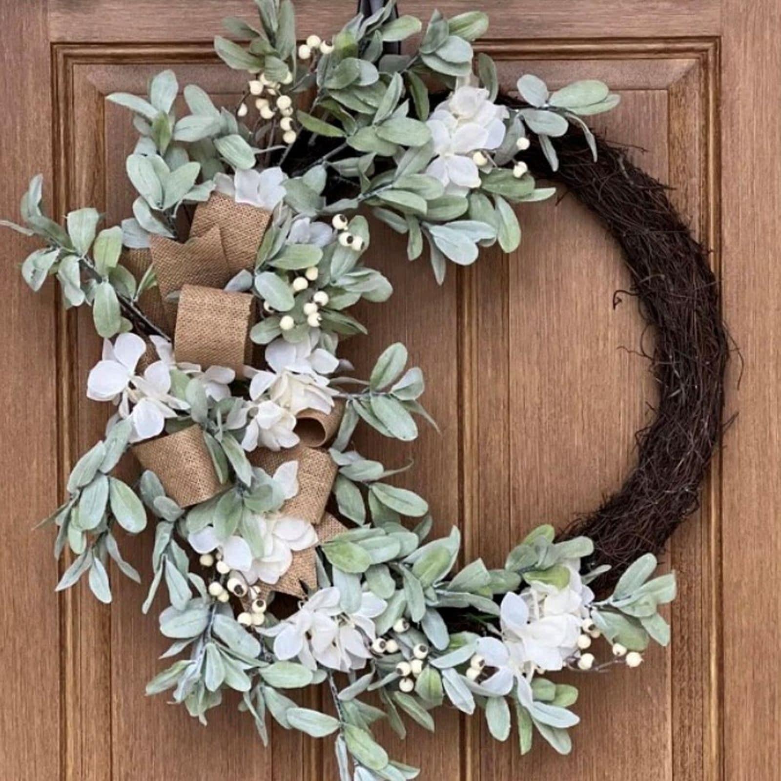 Haute Decor Faux Hydrangea 24'' Wreath