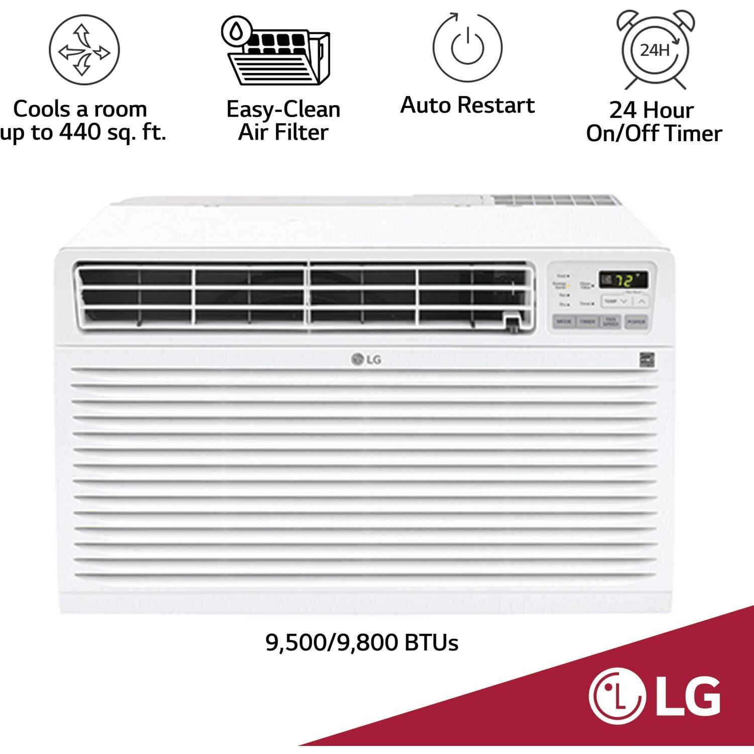 LG LG 9,800 BTU Through the Wall Air Conditioner, 230/208V, Cools up to 440 Sq. Ft.