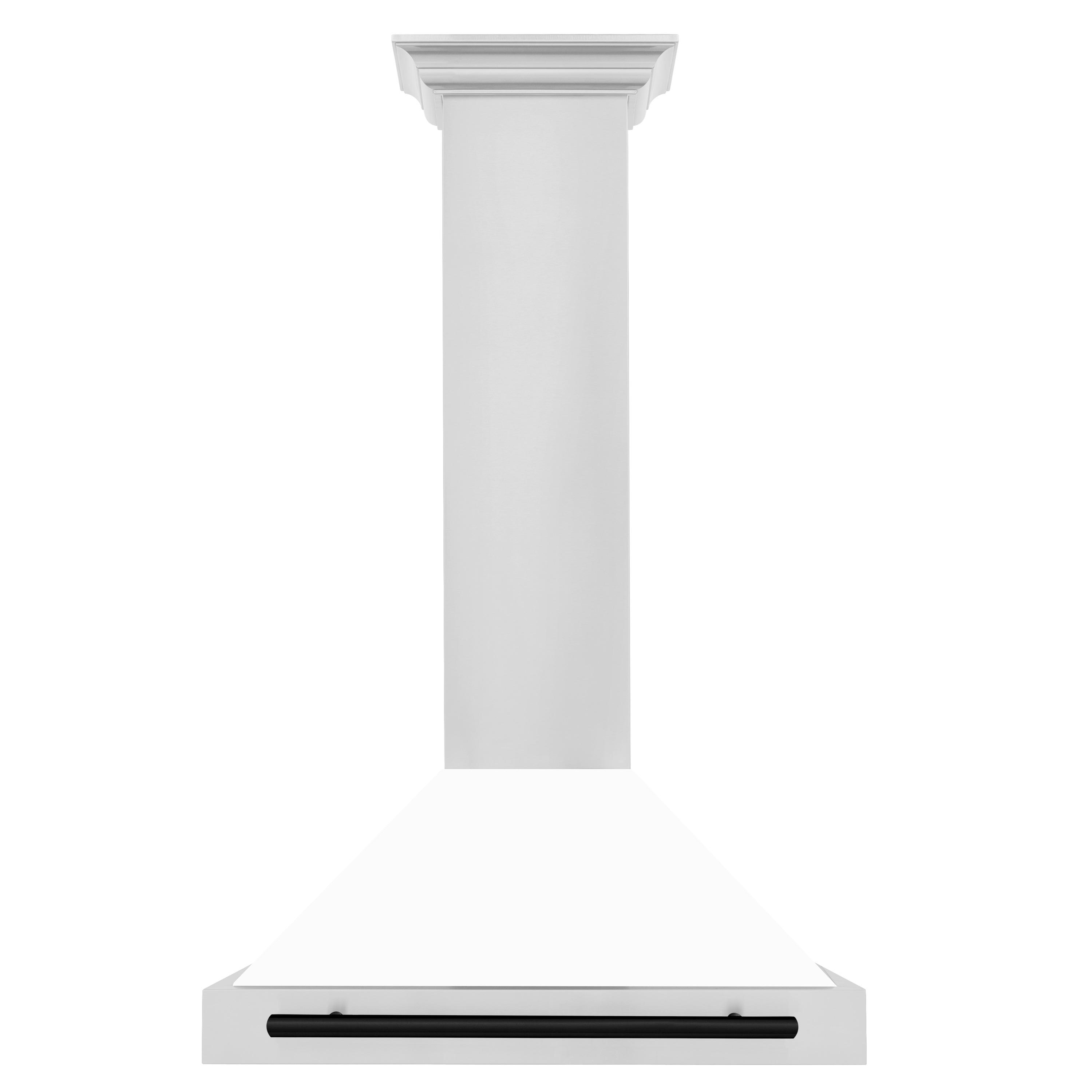 ZLINE 30" Autograph Edition Stainless Steel Range Hood with White Matte Shell